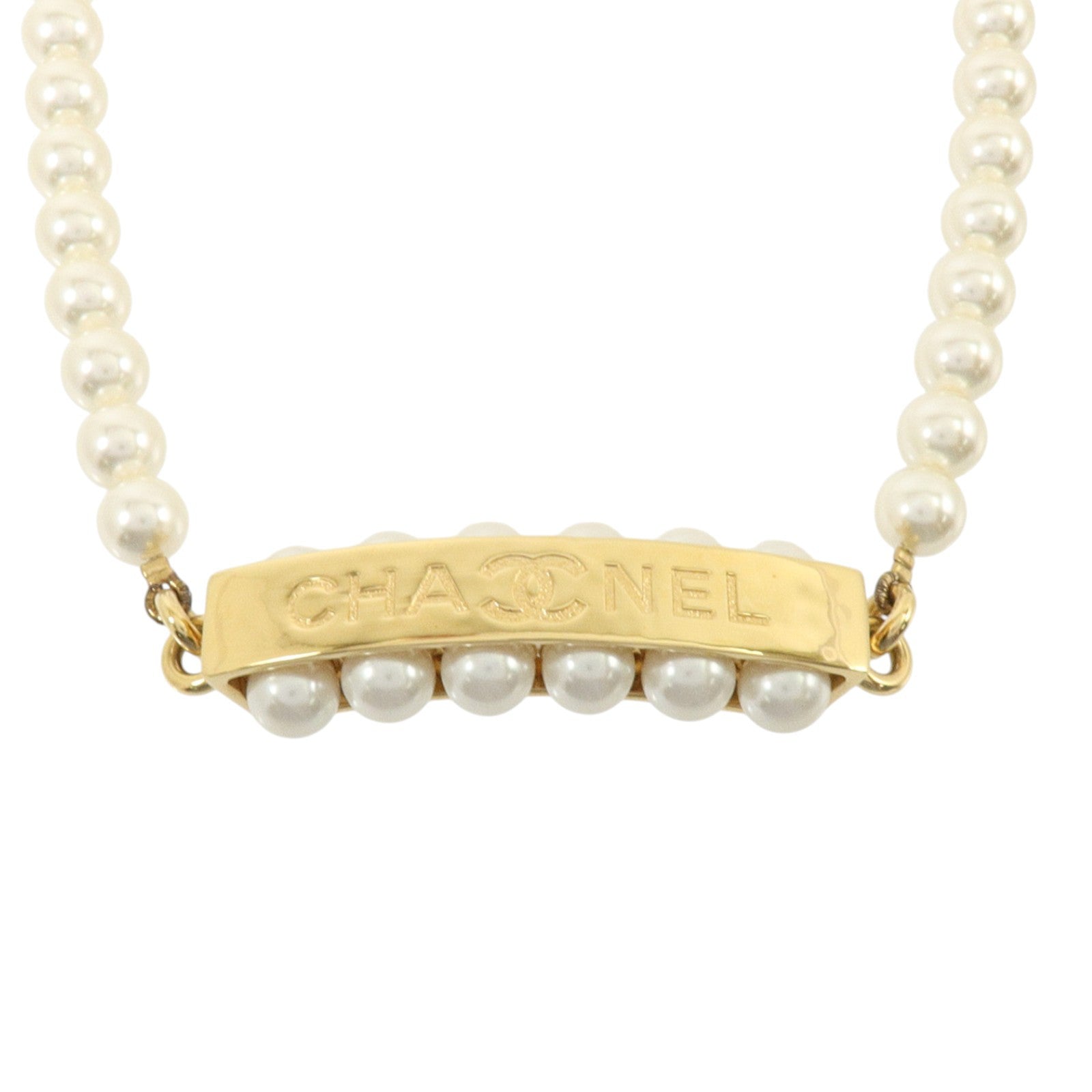 CHANEL PVC/金屬Choker Necklace項鏈