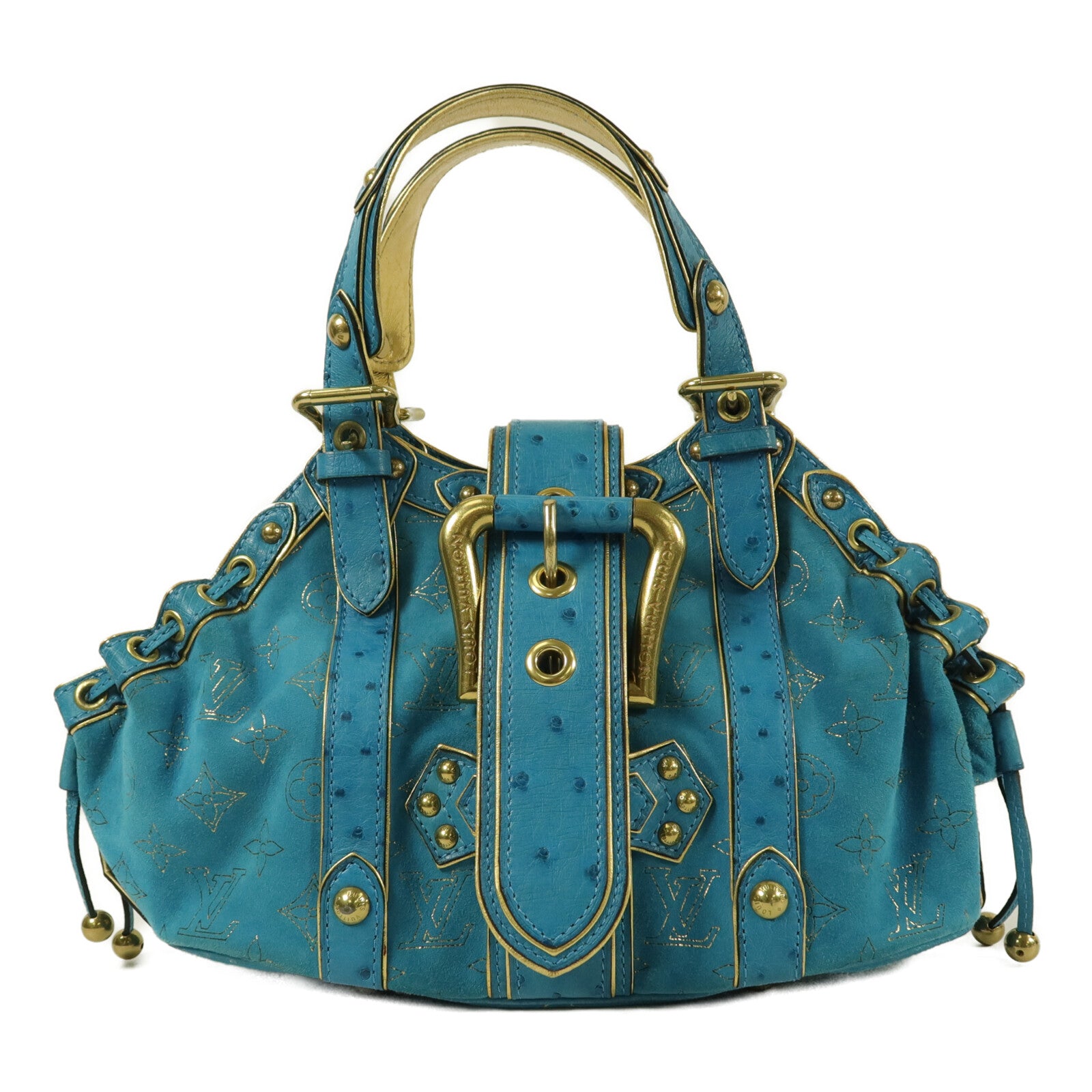 LOUIS VUITTON 麂皮皮革/珍稀皮革Theda GM肩背袋