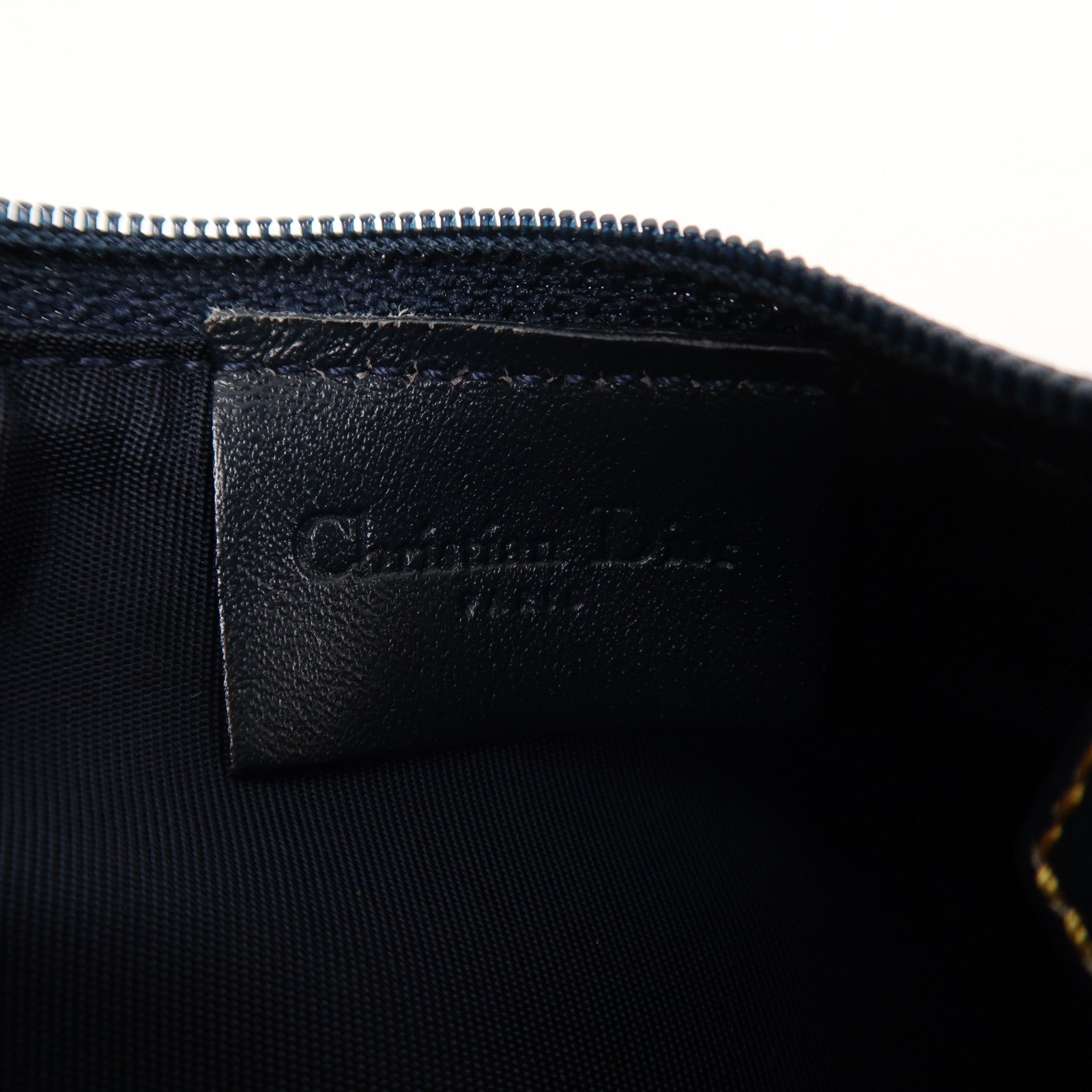 Dior 帆布Vintage Hand Bag金扣手挽袋藍色