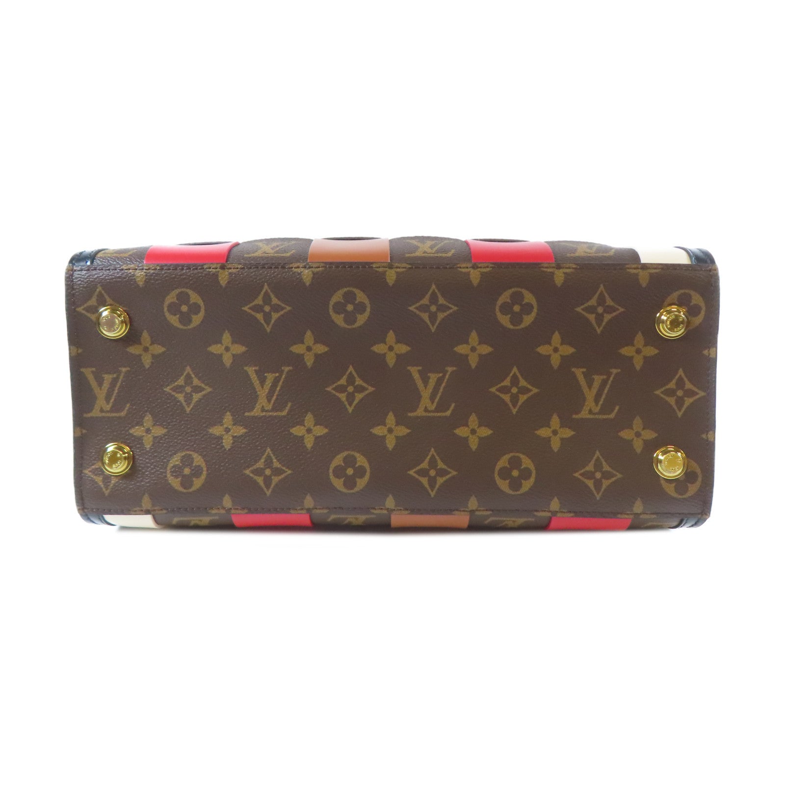 LOUIS VUITTON Monogram City Steamer MM金扣手挽肩背兩用袋黑色/啡色/紅色