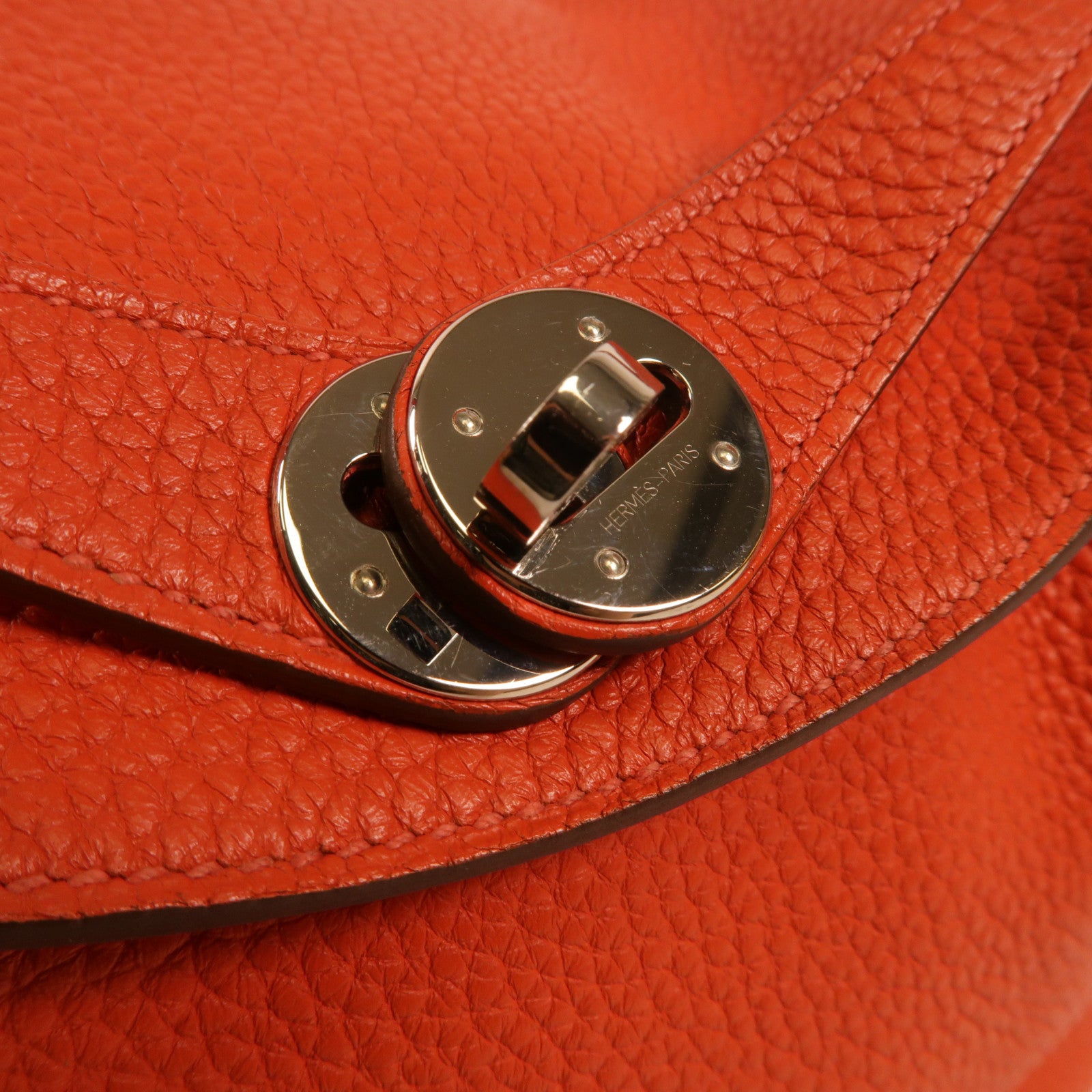 HERMES PHW Lindy 26 2 Way Shoulder Bag Clemence Leather Rose Jaipur