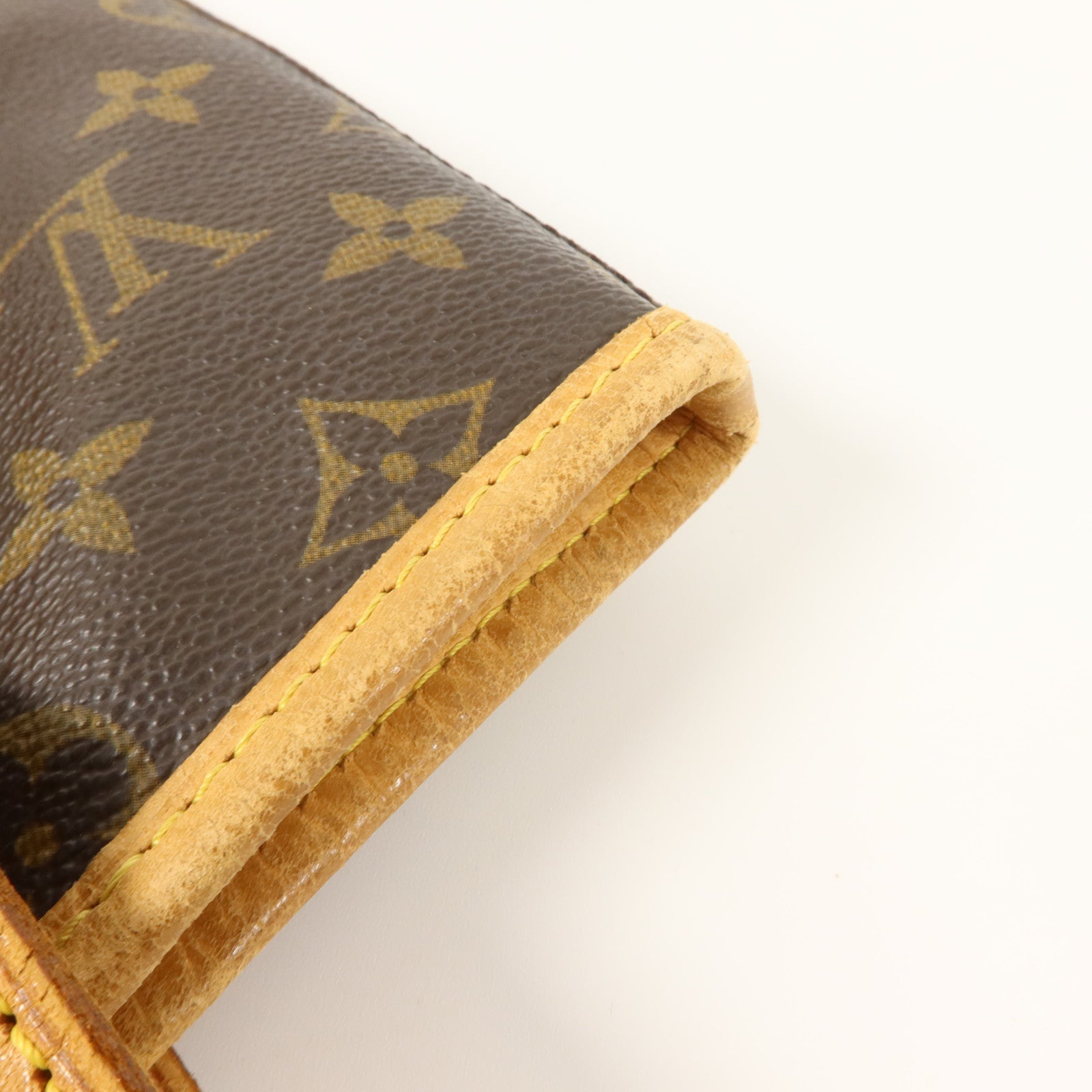 LOUIS VUITTON Monogram Bucket GM金扣手挽袋棕色