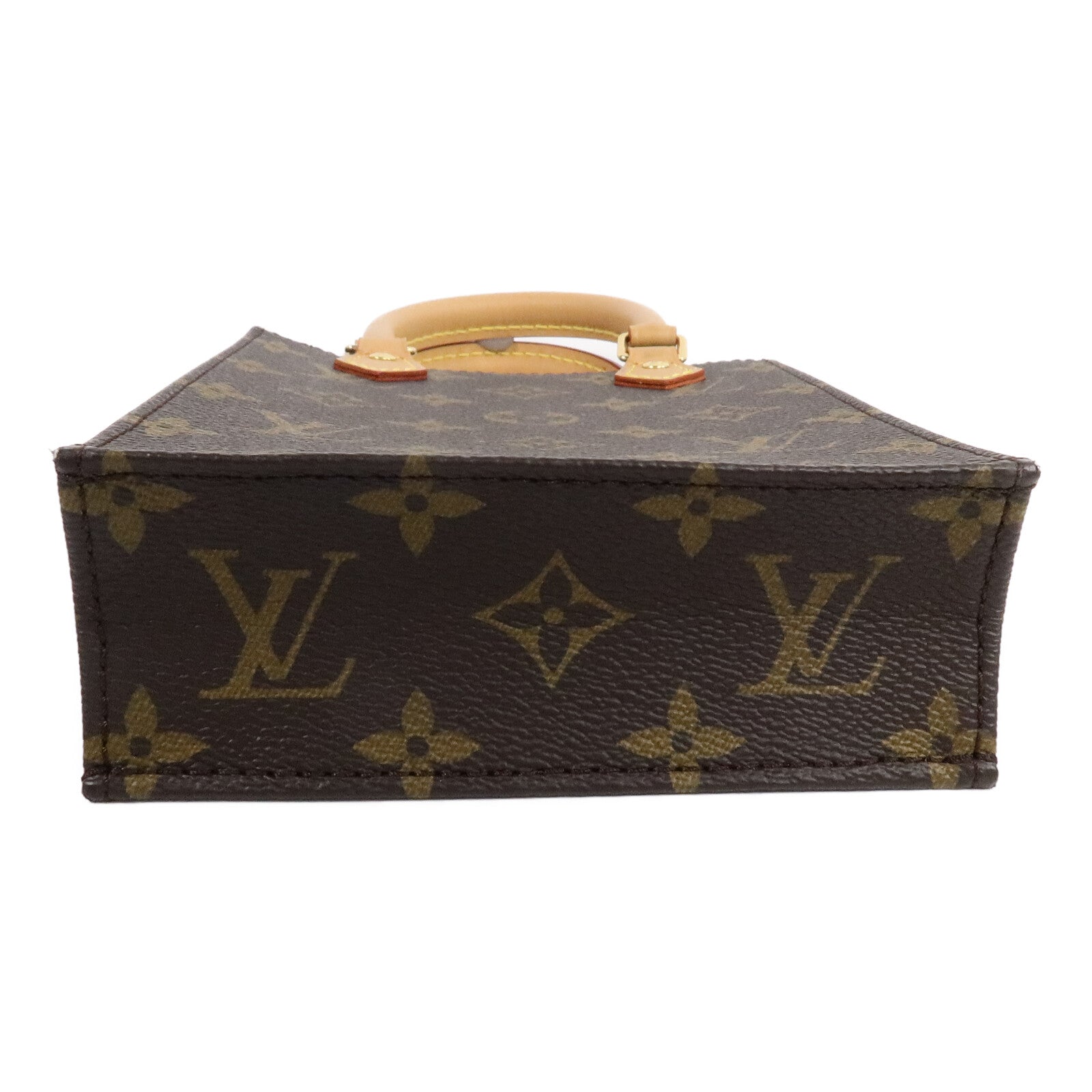 LOUIS VUITTON Monogram Petit Sac Plat手挽肩背兩用袋