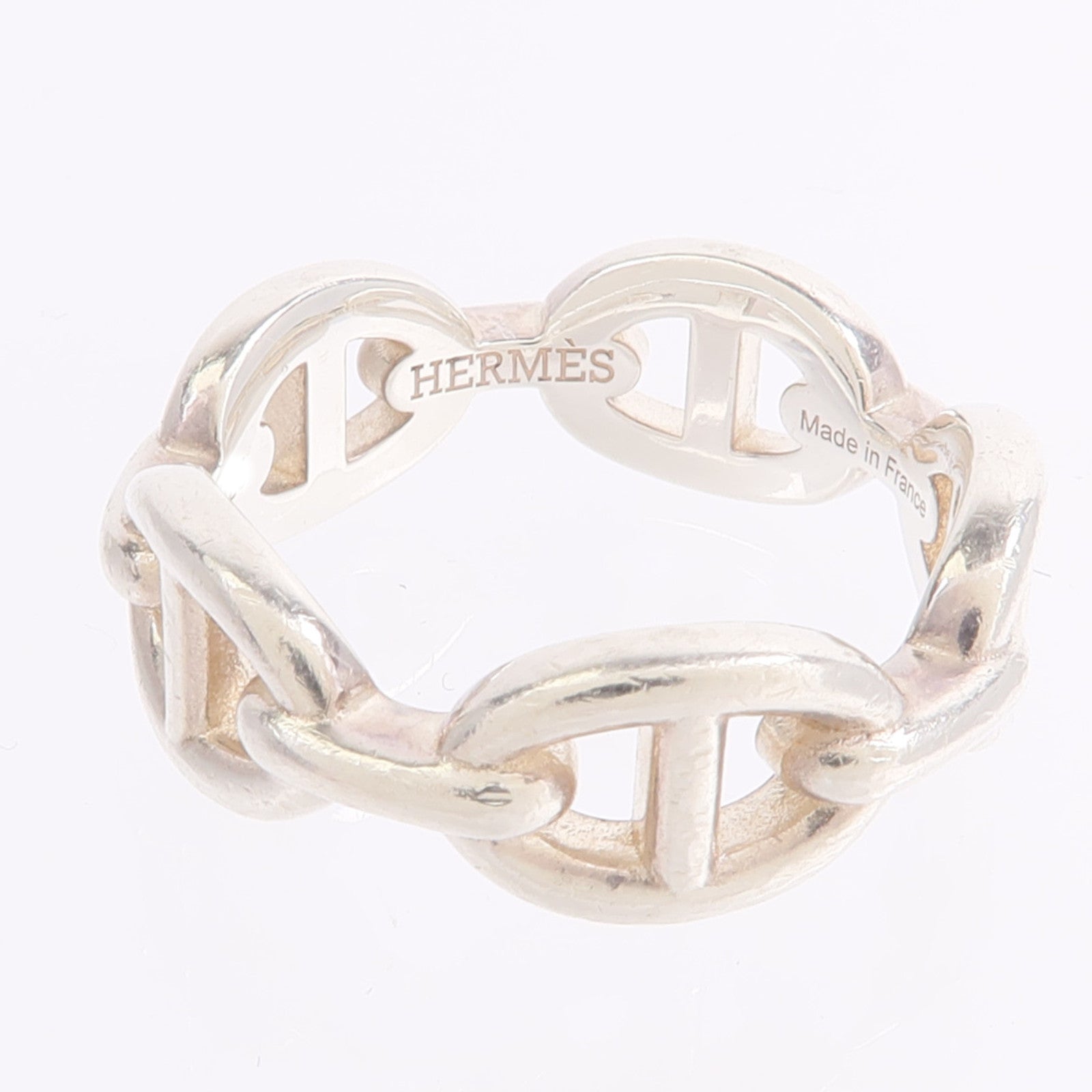 HERMES 925純銀Chaine D'Ancre Ring戒指