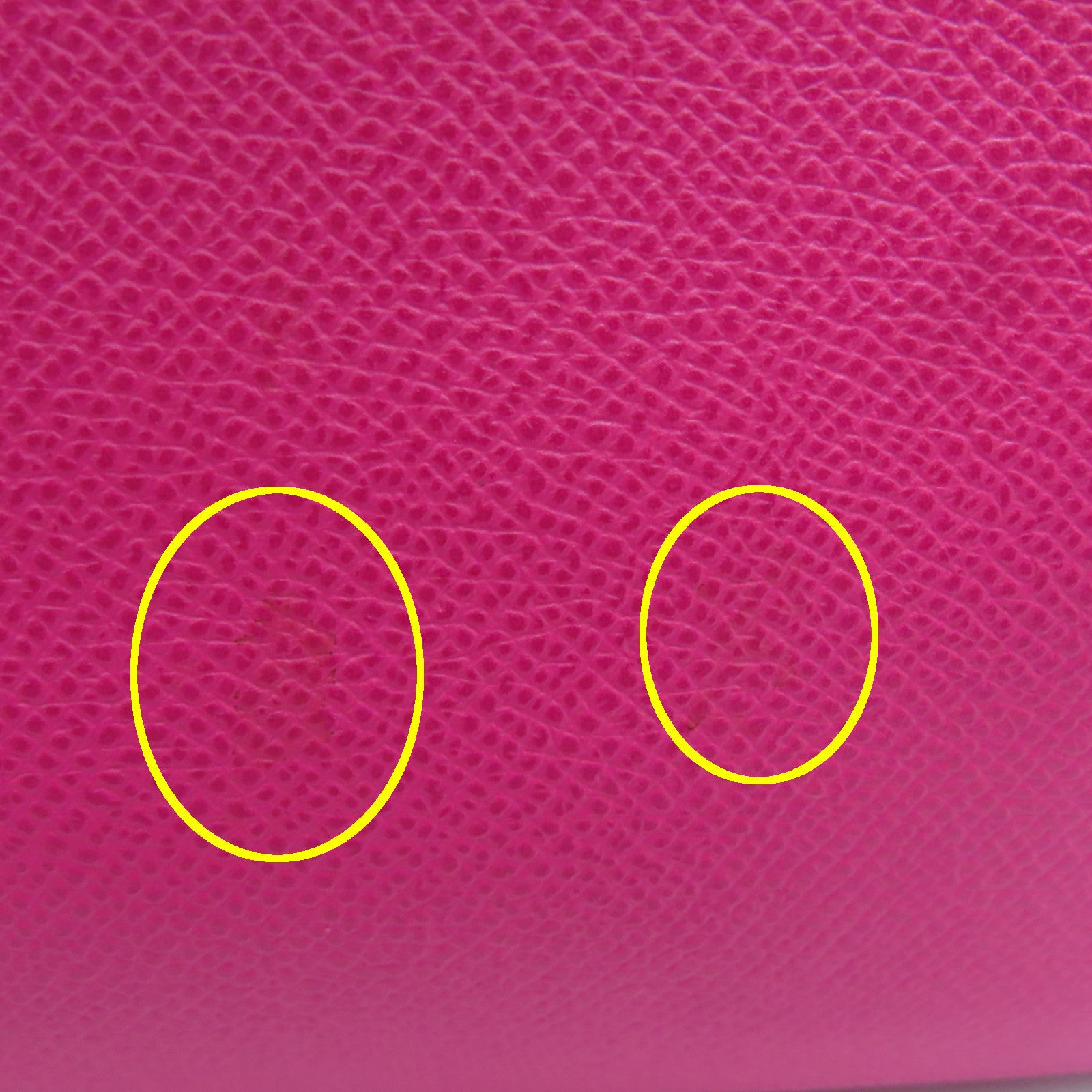 HERMES Epsom Leather Kelly 32 Silver Buckle Hand Shoulder Backpack Fluorescent Pink/Pink Purple
