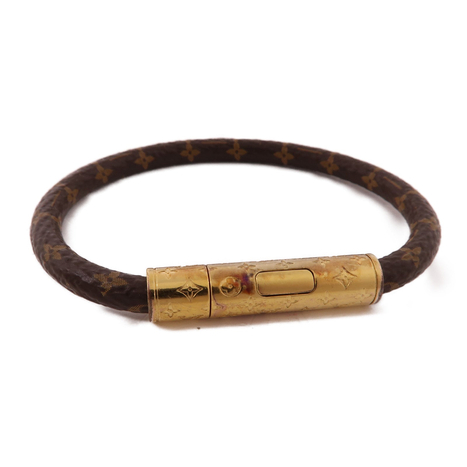 LOUIS VUITTON Monogram Bracelet金扣手鐲