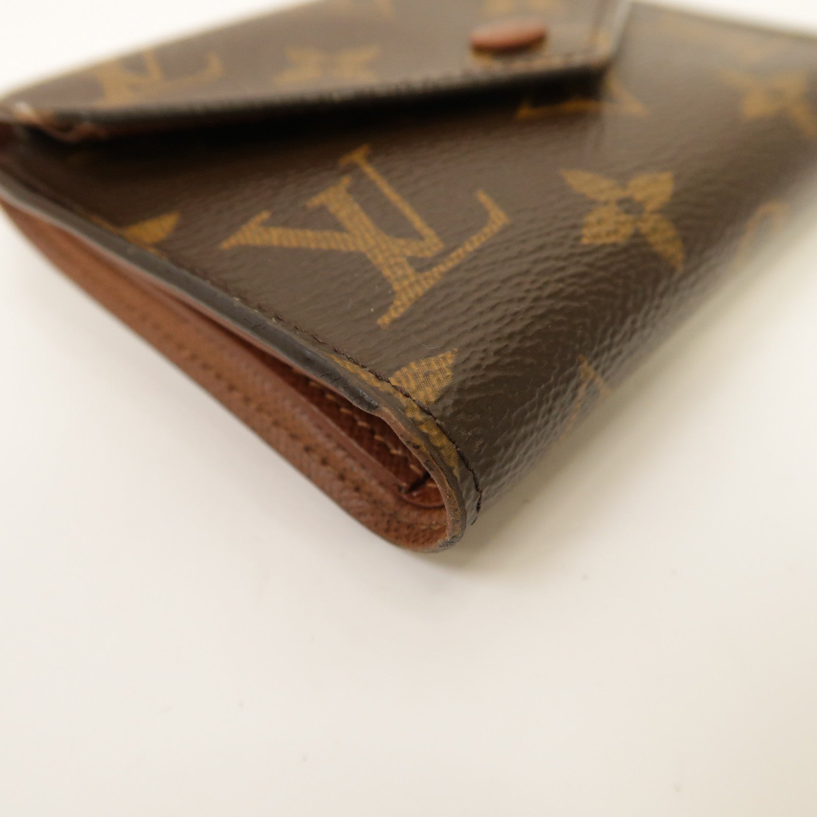 LOUIS VUITTON Monogram Victorine Wallet金扣錢包啡色