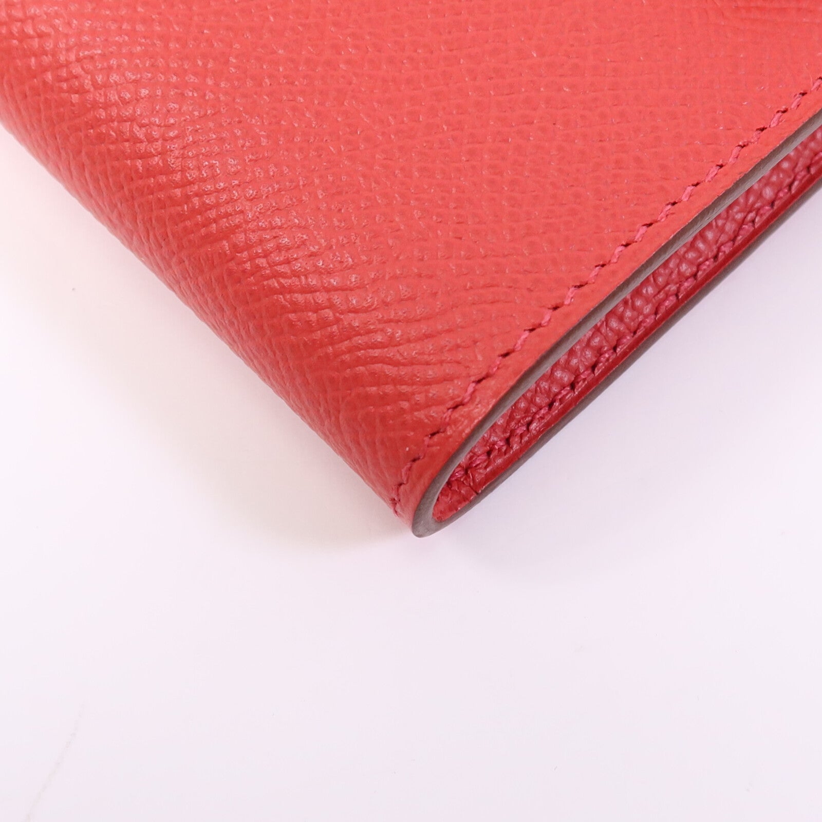 HERMES 【激減優惠】Epsom皮革Kelly Long Wallet銀扣長錢包Bougainvillea