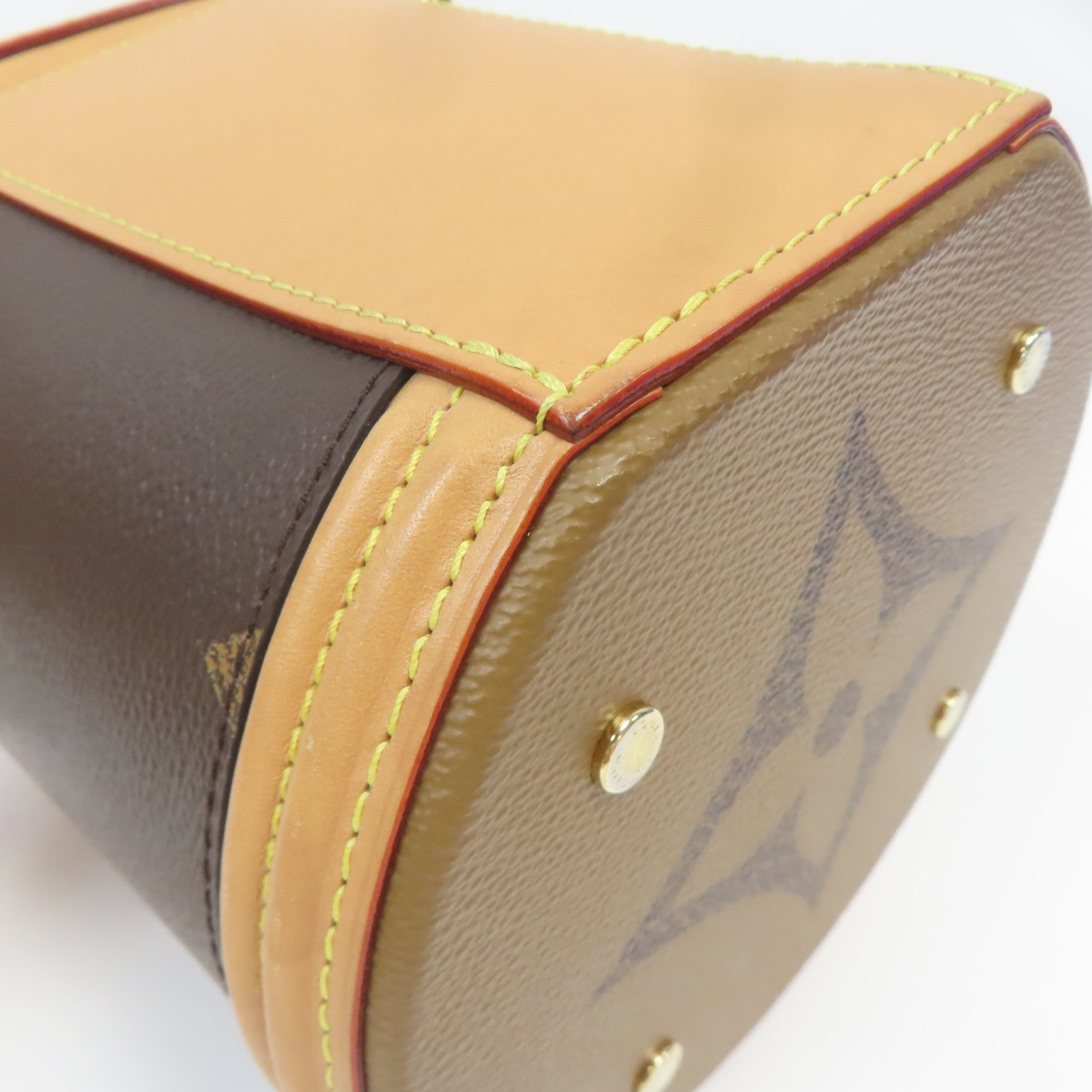 LOUIS VUITTON Monogram Giant Cannes金扣手挽肩背兩用袋啡色