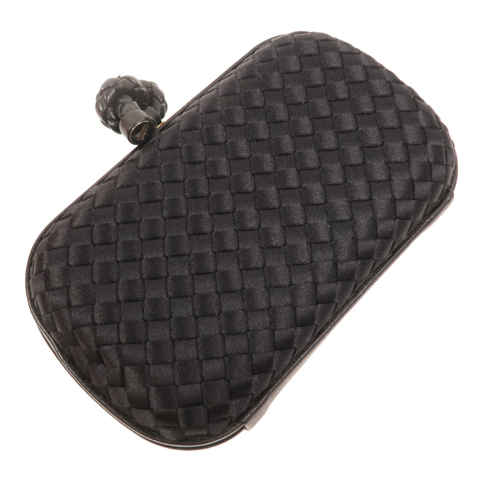 BOTTEGA VENETA 緞面/羊皮皮革Knot Clutch手拿包