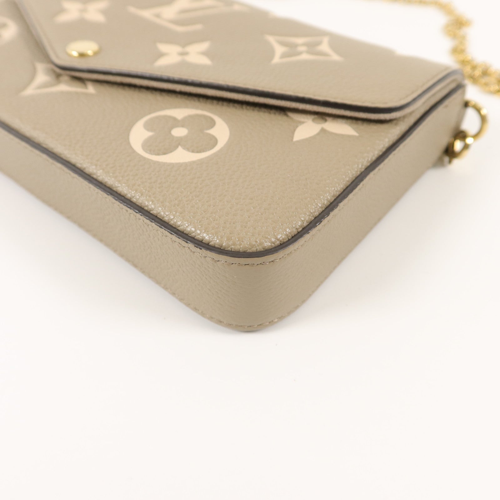 LOUIS VUITTON Monogram Empreinte Pochette Felicie鏈帶肩背袋
