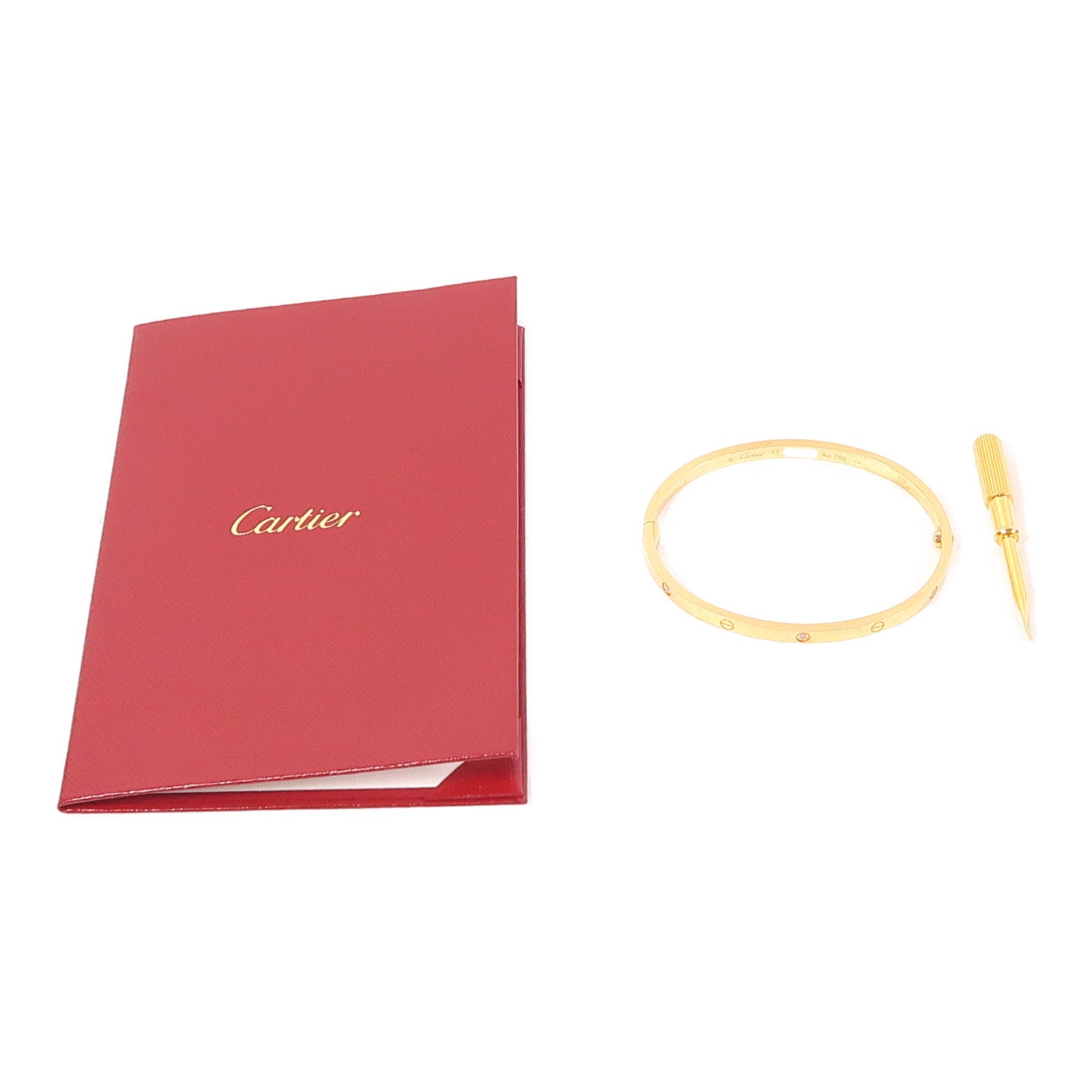 CARTIER 18K金Love Bracelet 6 Diamonds手鐲#17