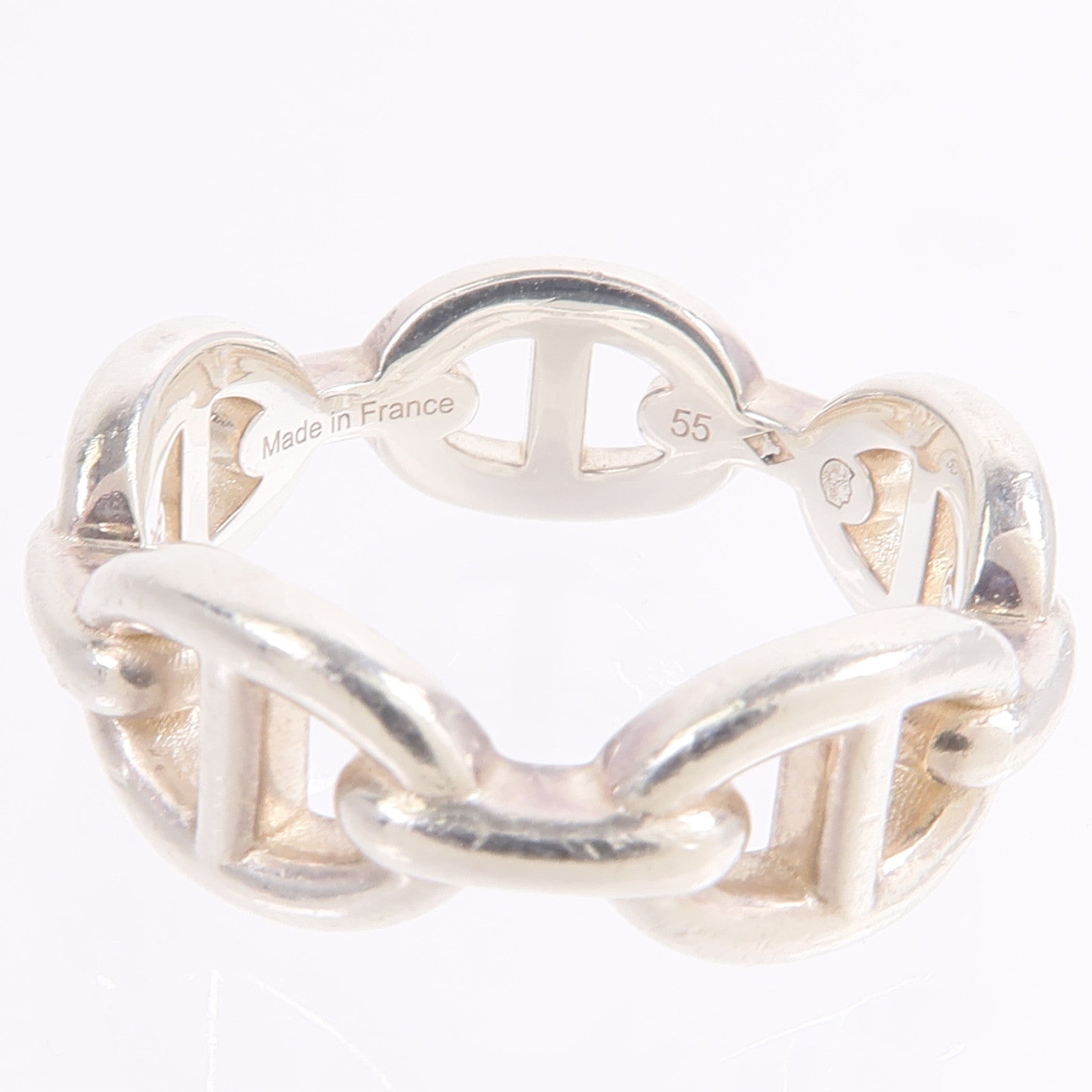 HERMES 925純銀Chaine D'Ancre Ring戒指