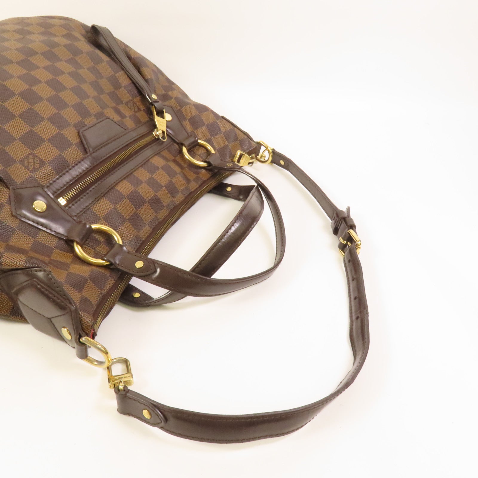 LOUIS VUITTON 【激減優惠】Damier Evora MM金扣手挽肩背兩用袋