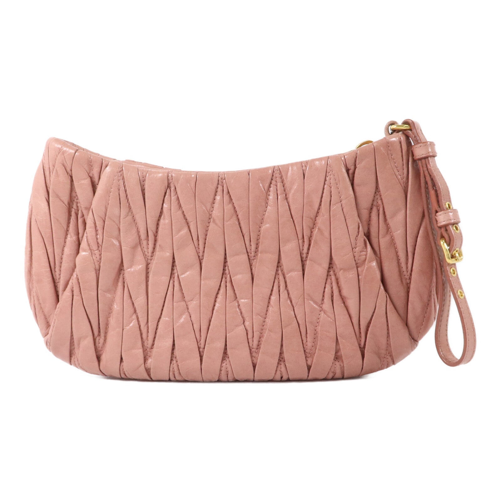 Miu Miu 羊皮皮革Matelasse Pouch手拿包