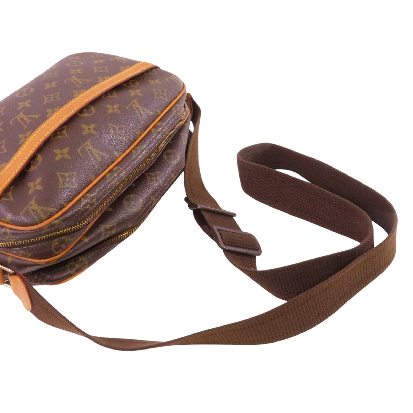 LOUIS VUITTON Monogram Reporter PM金扣肩背袋