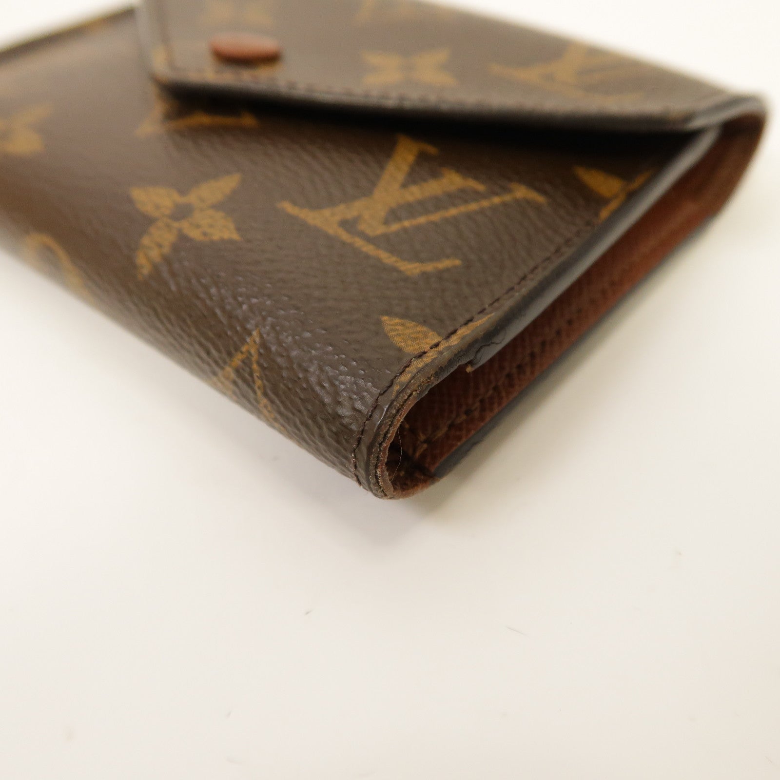 LOUIS VUITTON Monogram Victorine Wallet金扣錢包啡色