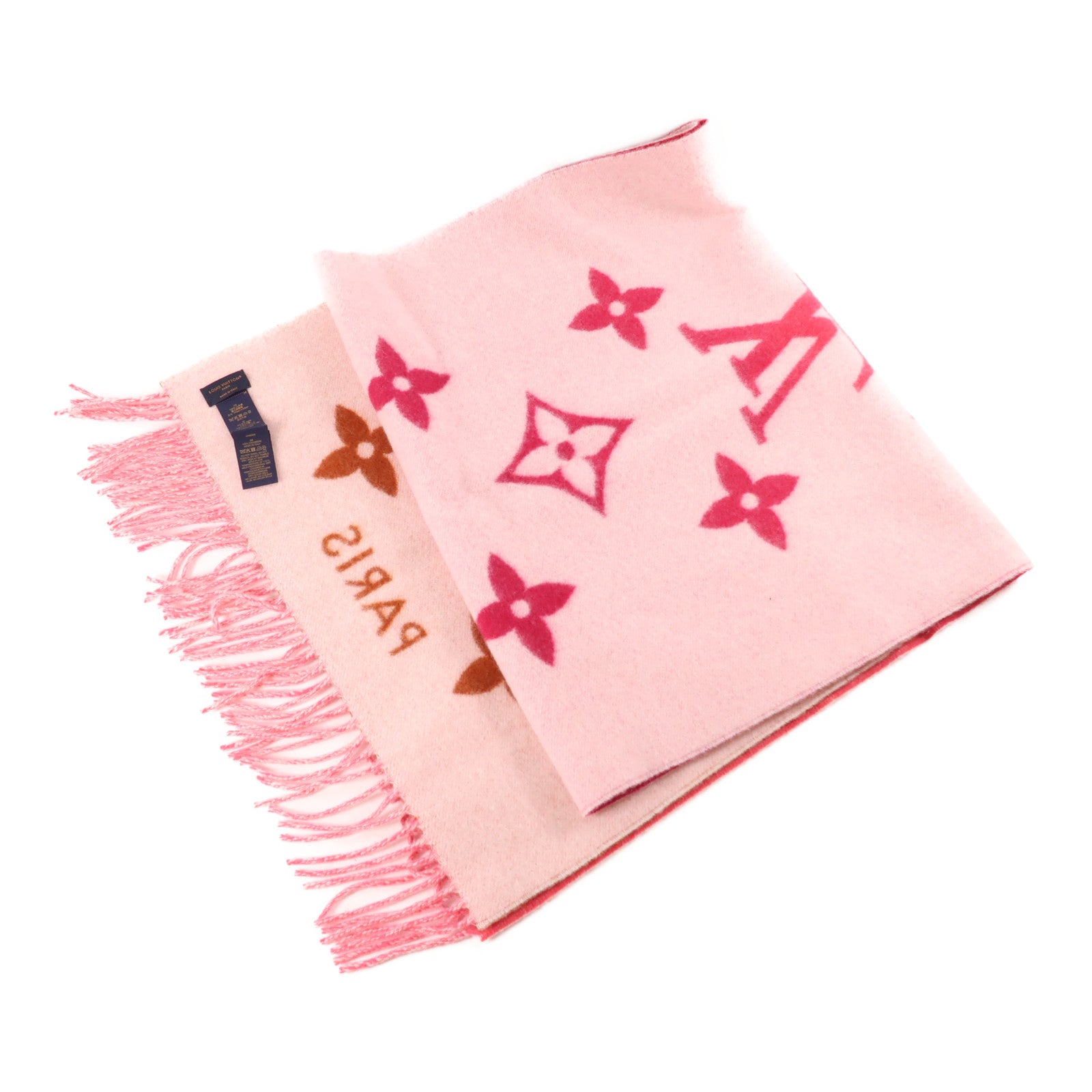 LOUIS VUITTON Cashmere Reykjavik Gradient Scarf頸巾粉紅色