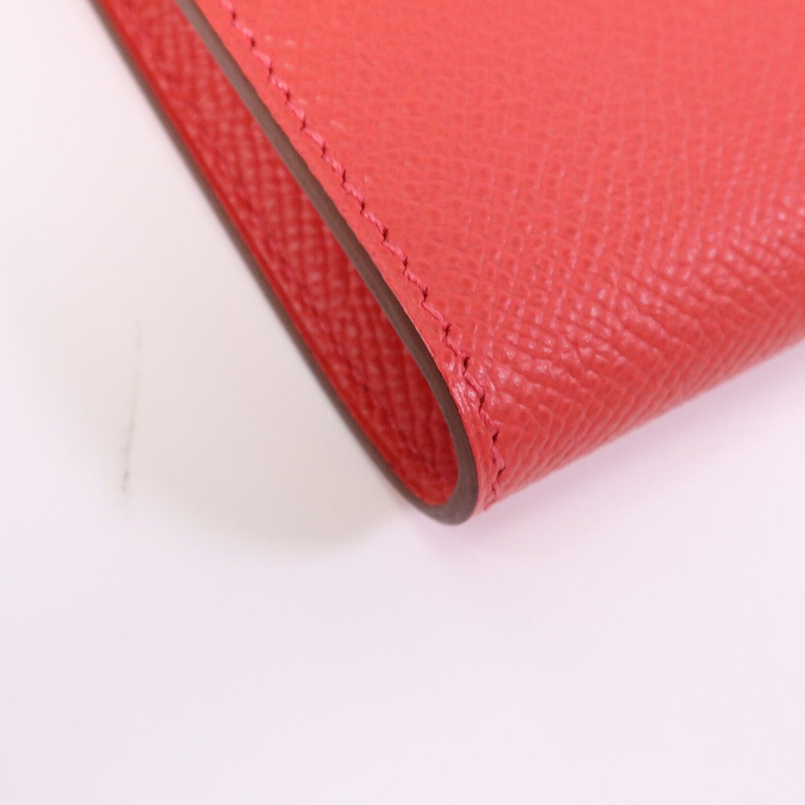 HERMES 【激減優惠】Epsom皮革Kelly Long Wallet銀扣長錢包Bougainvillea