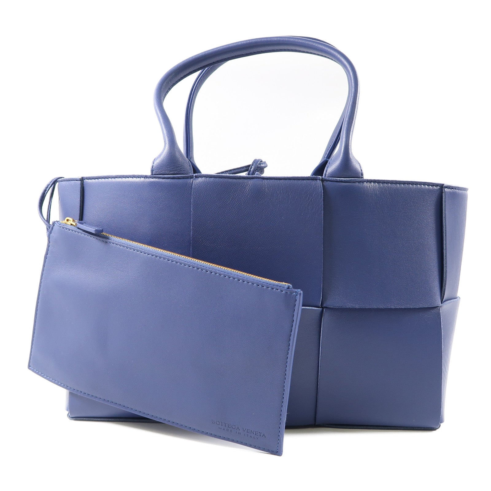 BOTTEGA VENETA 皮革Small Arco Tote Bag手挽袋藍色