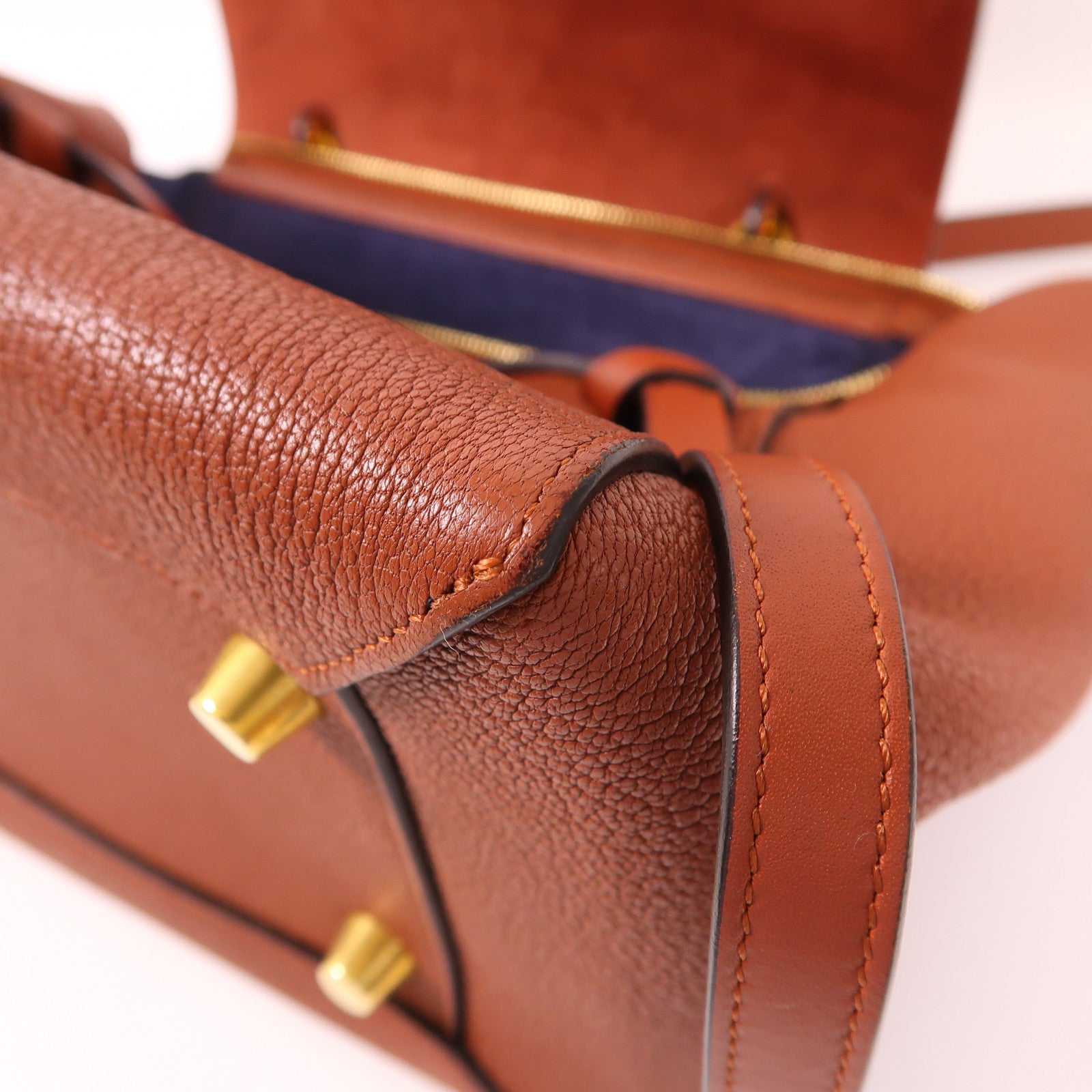 CELINE 牛皮皮革Micro Belt金扣手挽肩背兩用袋