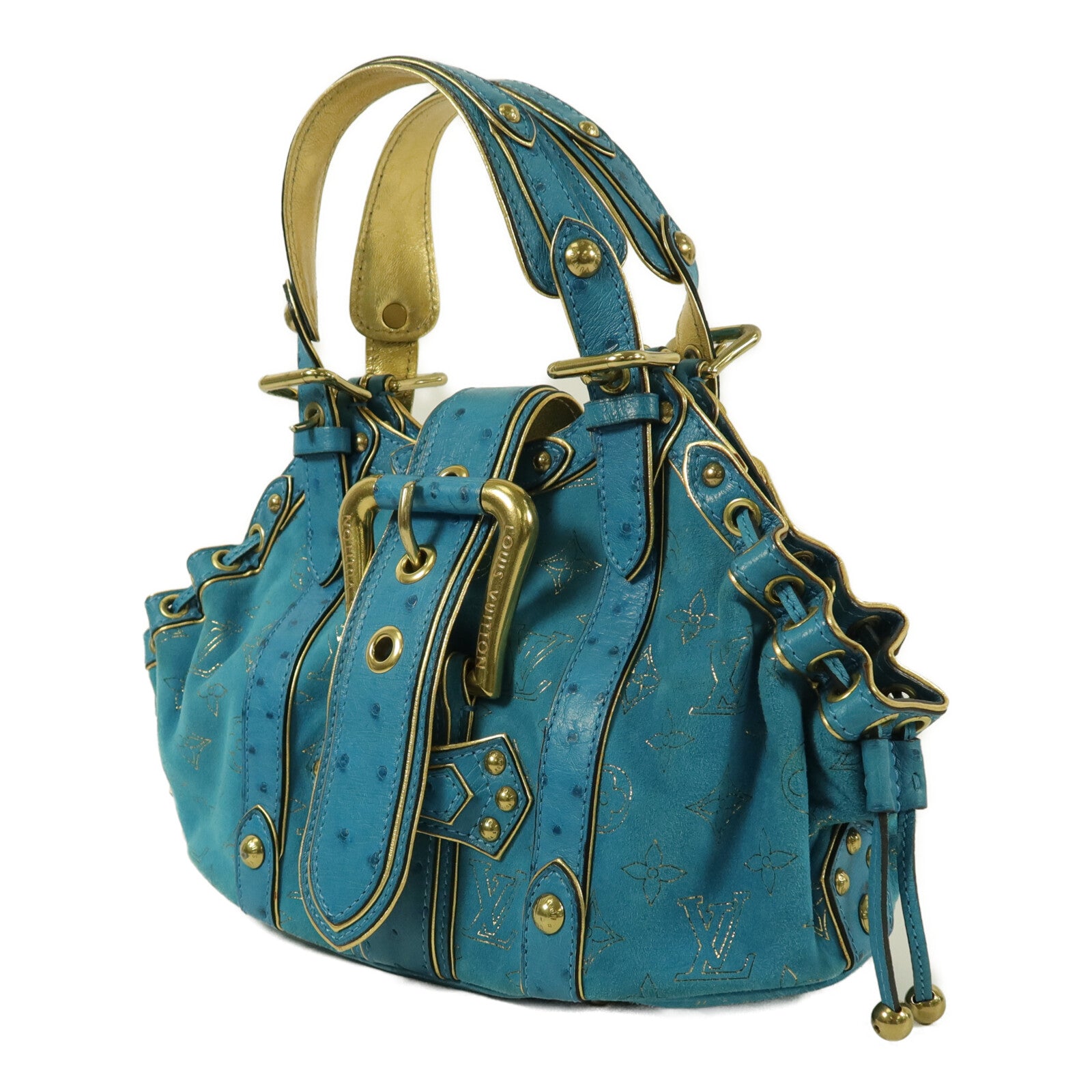 LOUIS VUITTON 麂皮皮革/珍稀皮革Theda GM肩背袋