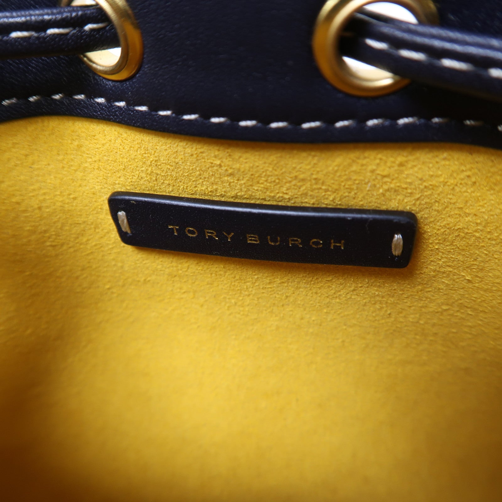 Tory Burch 帆布Shoulder Bag金扣手挽肩背兩用袋藍色