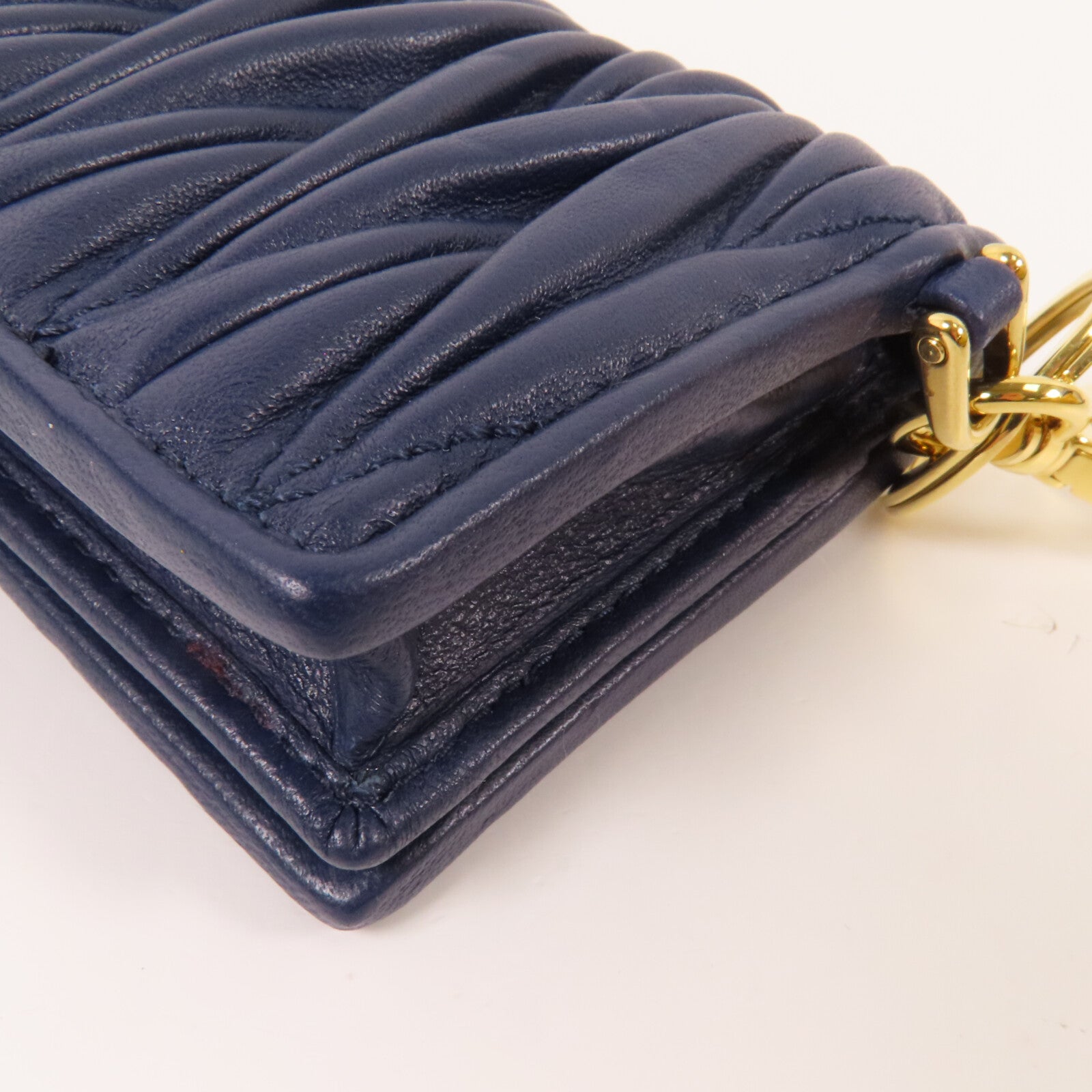 Miu Miu 羊皮皮革Card Case金扣卡套