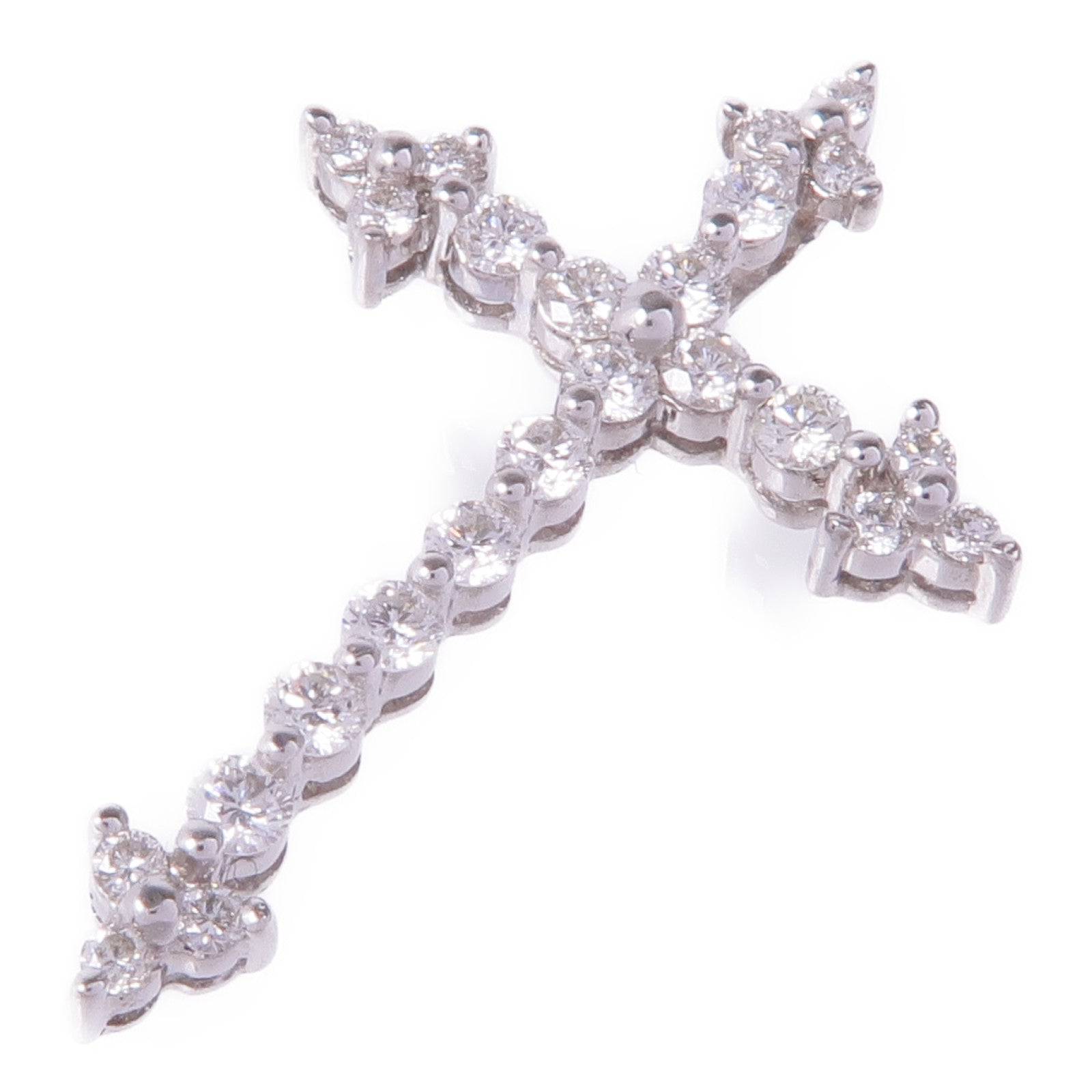 JEWELRY 18K白金Diamond Pendant Top鑽石吊墜