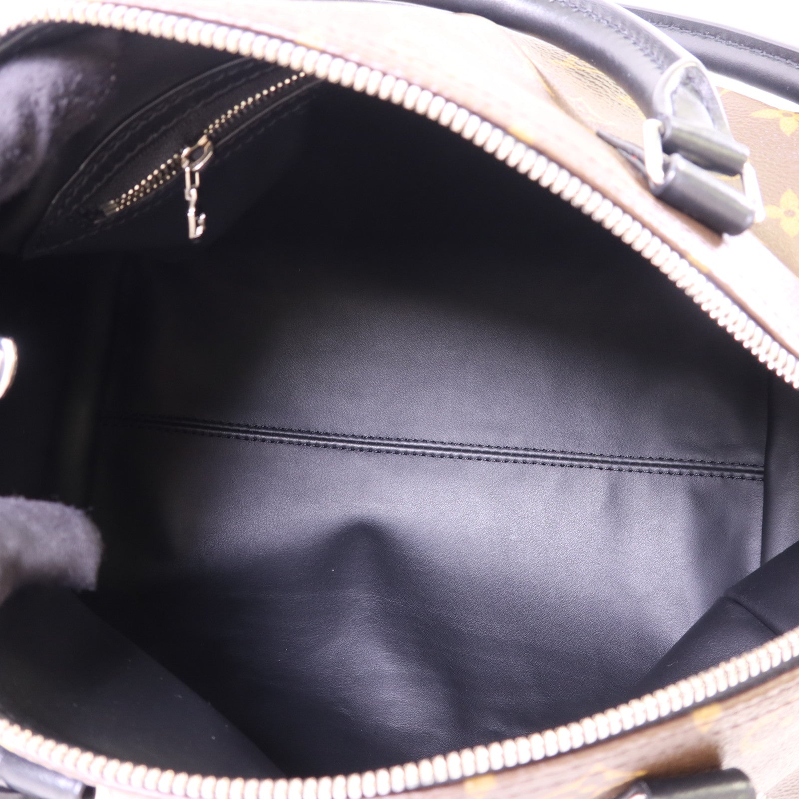 LOUIS VUITTON Monogram Speedy Soft 30 Dark銀扣手挽肩背兩用袋