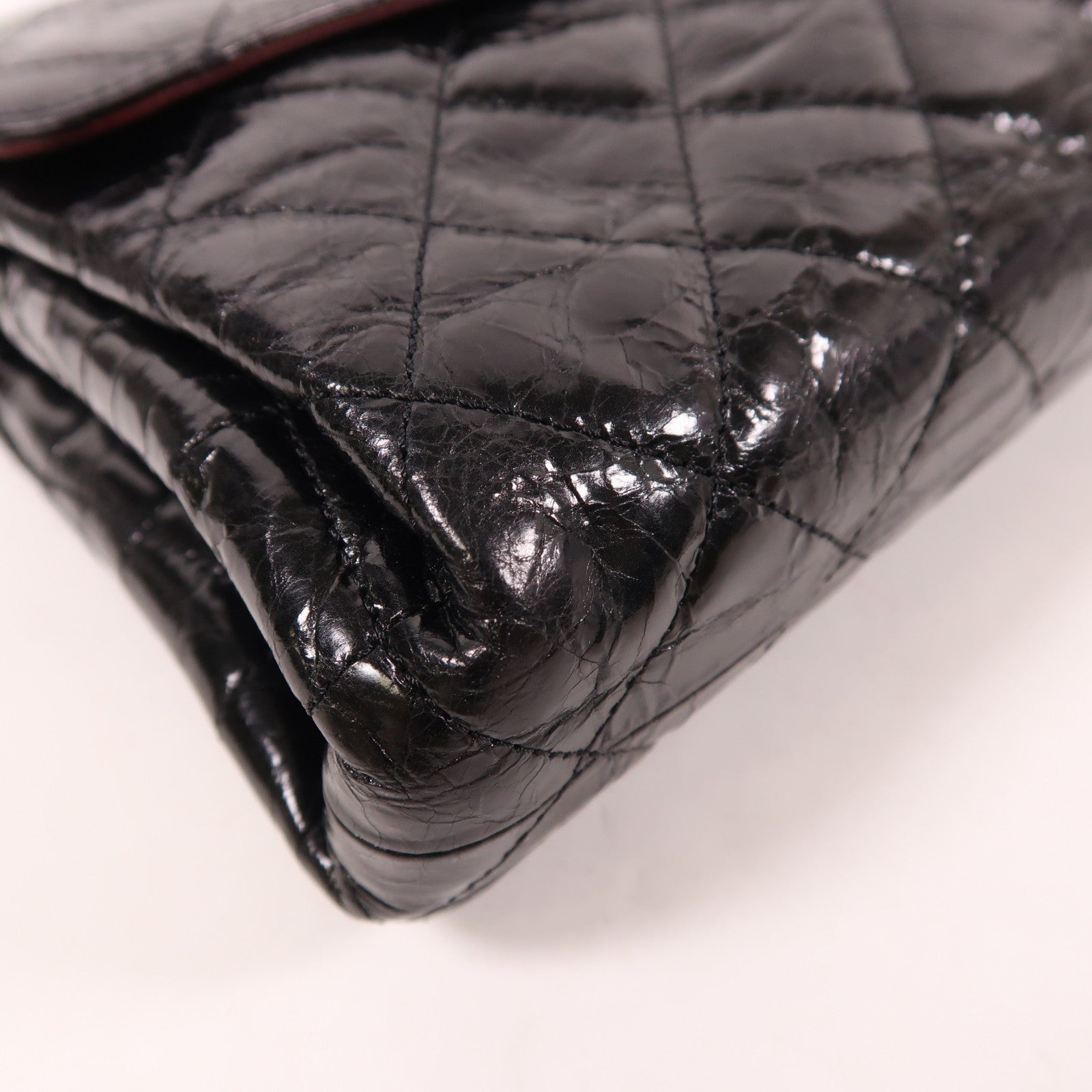 CHANEL 牛皮皮革Chain Shoulder金扣鏈帶肩背袋