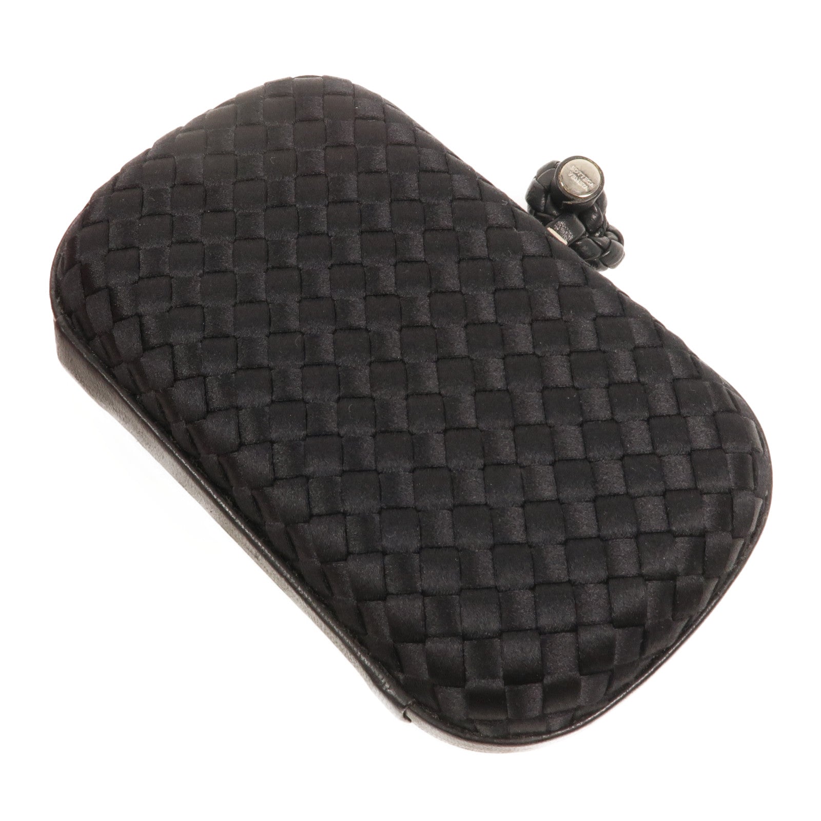 BOTTEGA VENETA 緞面/羊皮皮革Knot Clutch手拿包