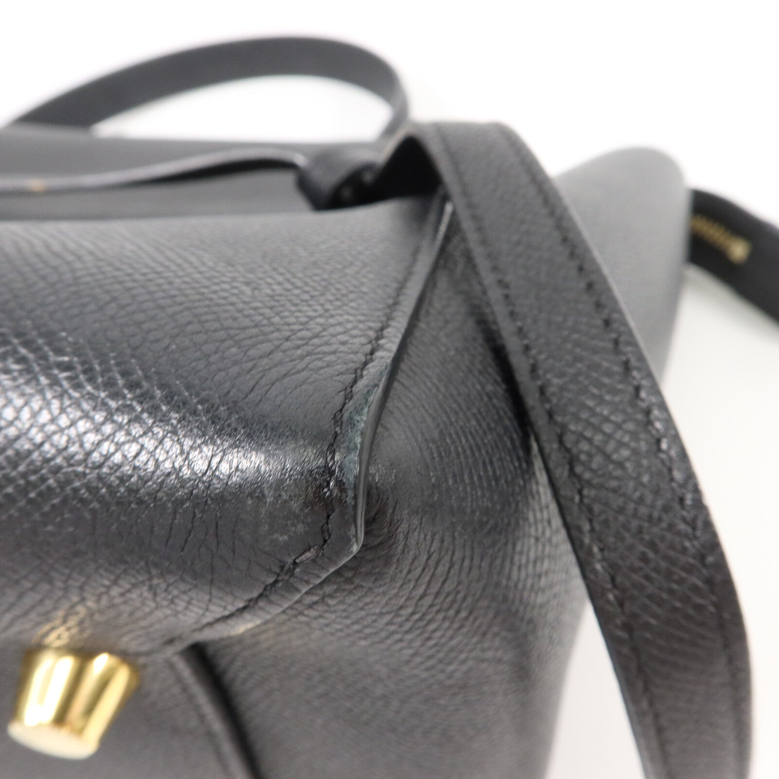CELINE 牛皮皮革Micro Belt Bag手挽肩背兩用袋