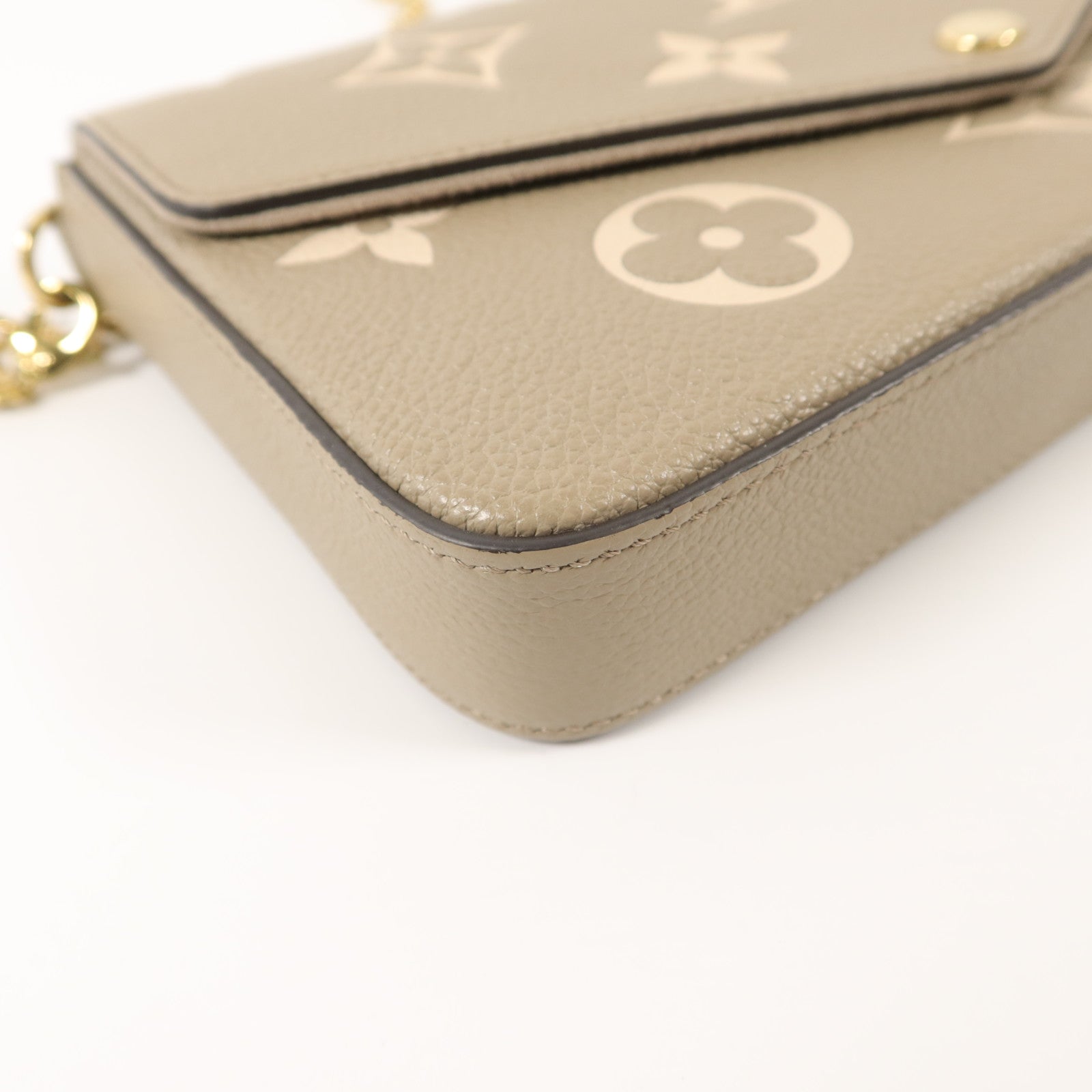 LOUIS VUITTON Monogram Empreinte Pochette Felicie鏈帶肩背袋