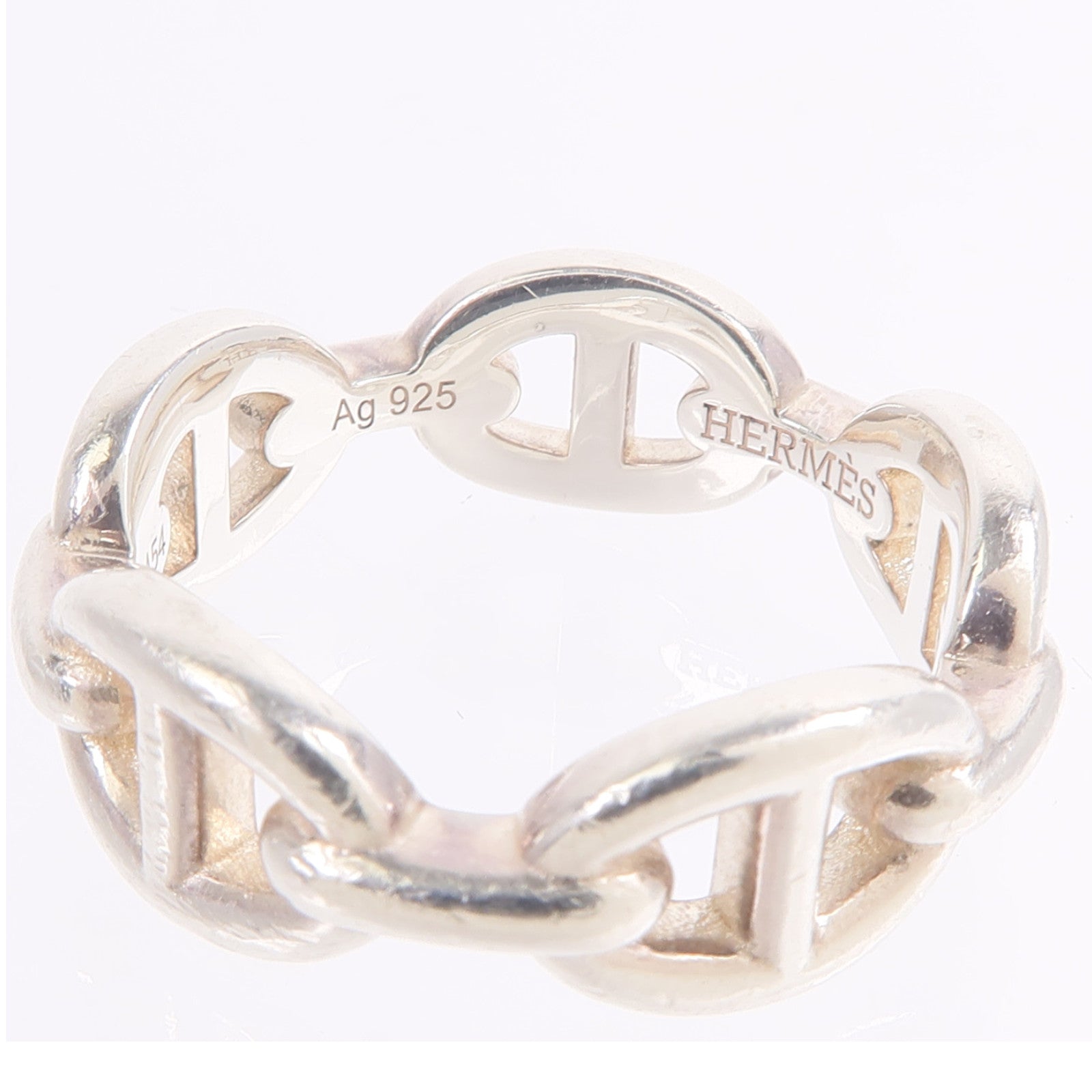 HERMES 925純銀Chaine D'Ancre Ring戒指