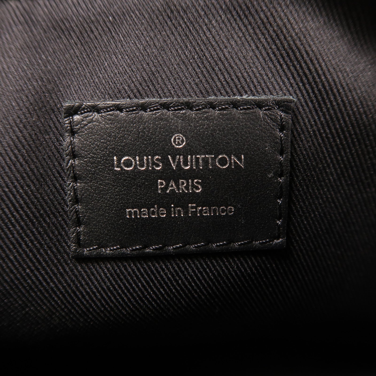LOUIS VUITTON Monogram Eclipse Keepall XS銀扣手挽肩背兩用袋黑色