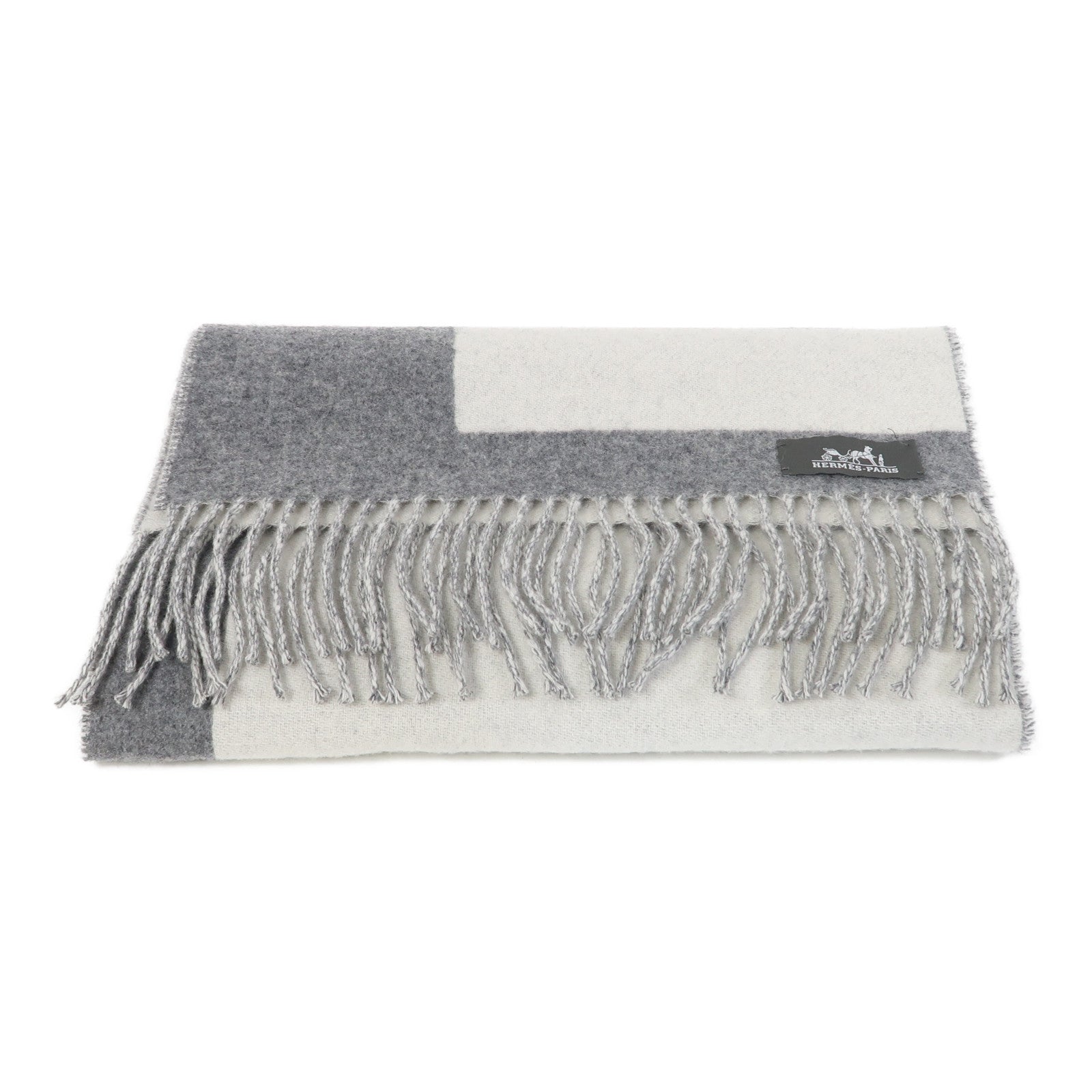 HERMES Cashmere Scarf圍巾灰色