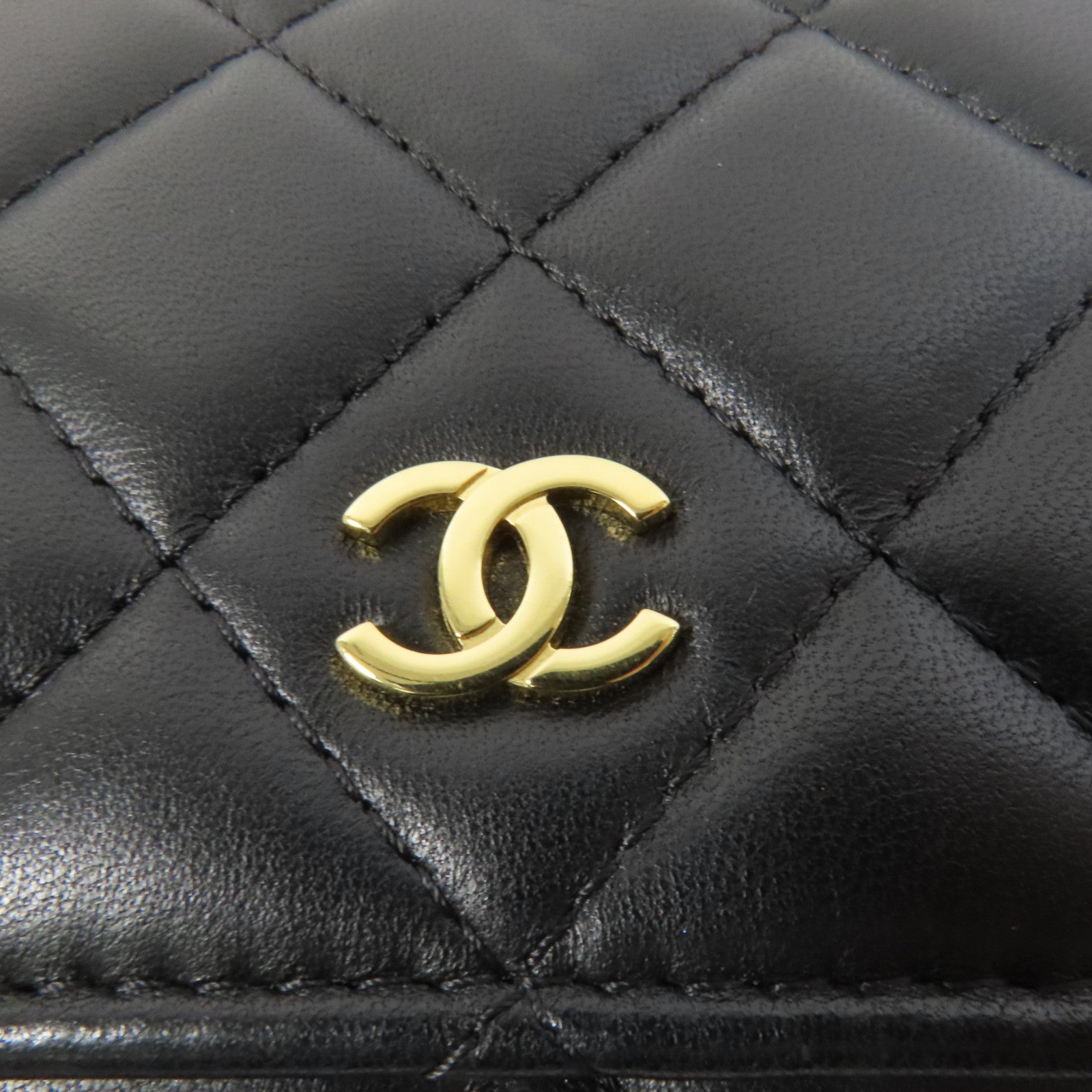 CHANEL 羊皮皮革WOC Wallet On Chain金扣鏈帶肩背袋