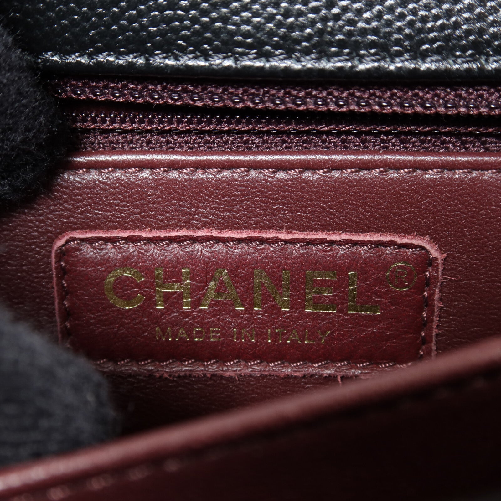 CHANEL 牛皮皮革Coco Handle金扣鏈帶手挽肩背兩用袋