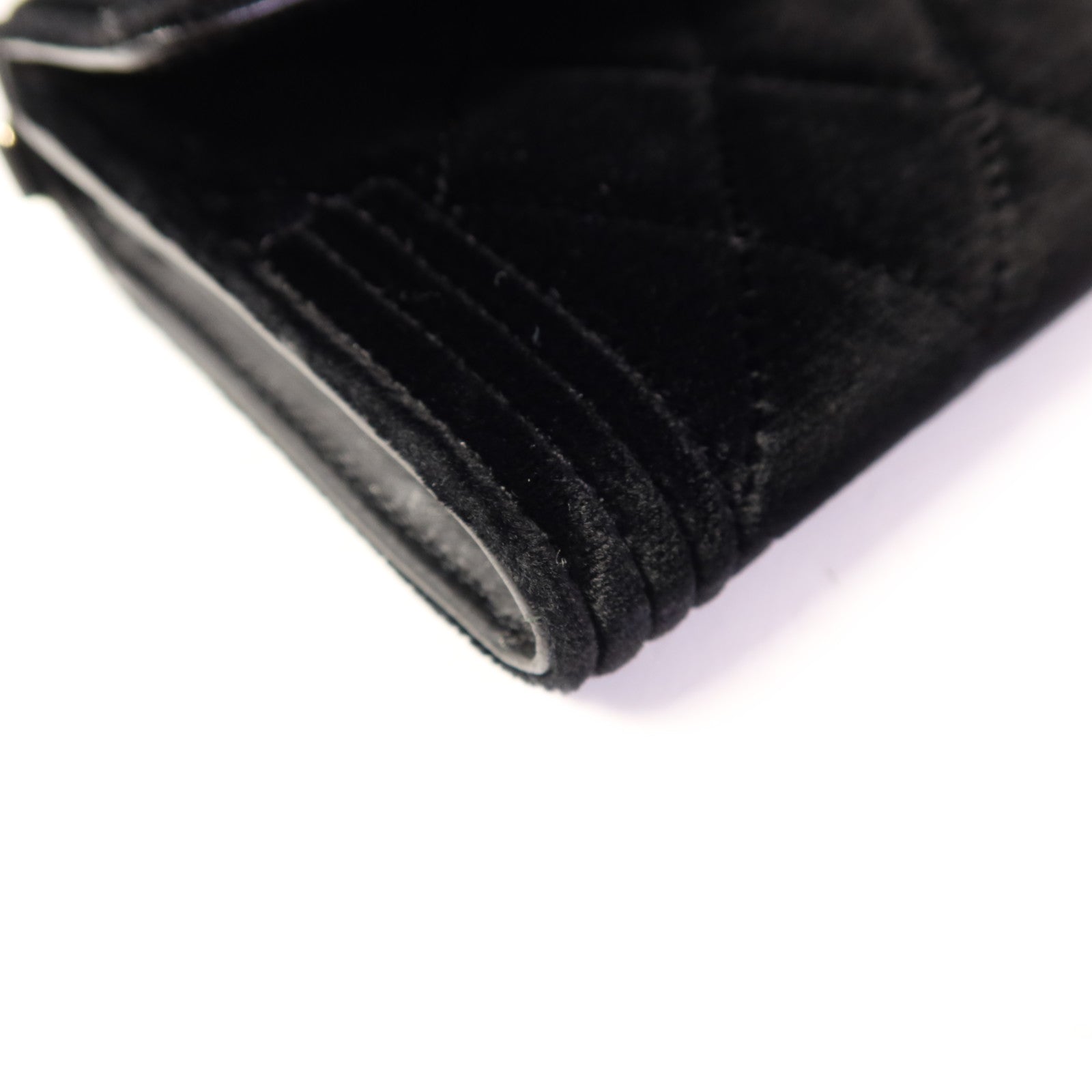 CHANEL 天鵝絨Chain Shoulder Bag金扣鏈帶肩背袋