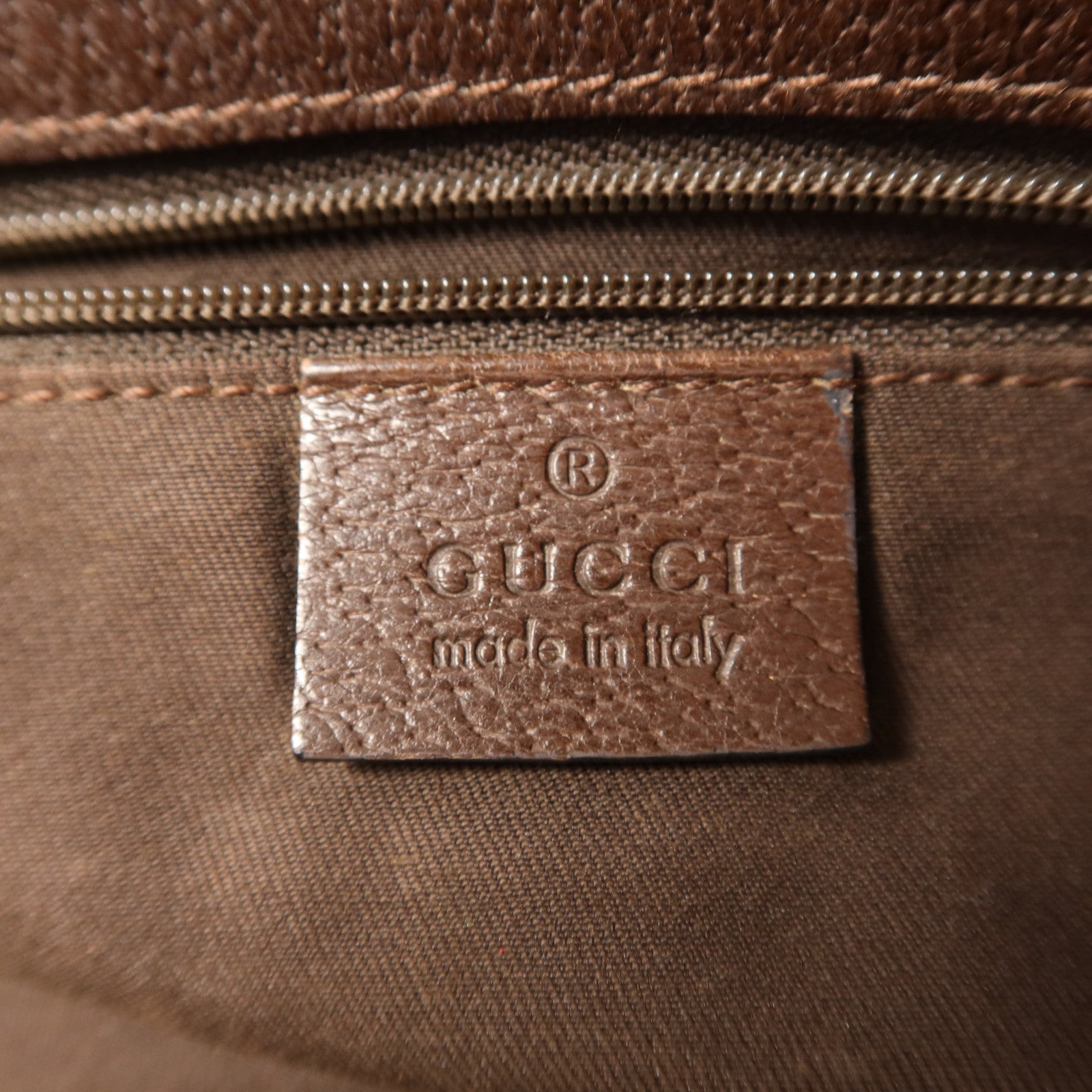 GUCCI 帆布Shoulder Bag銀扣肩背袋