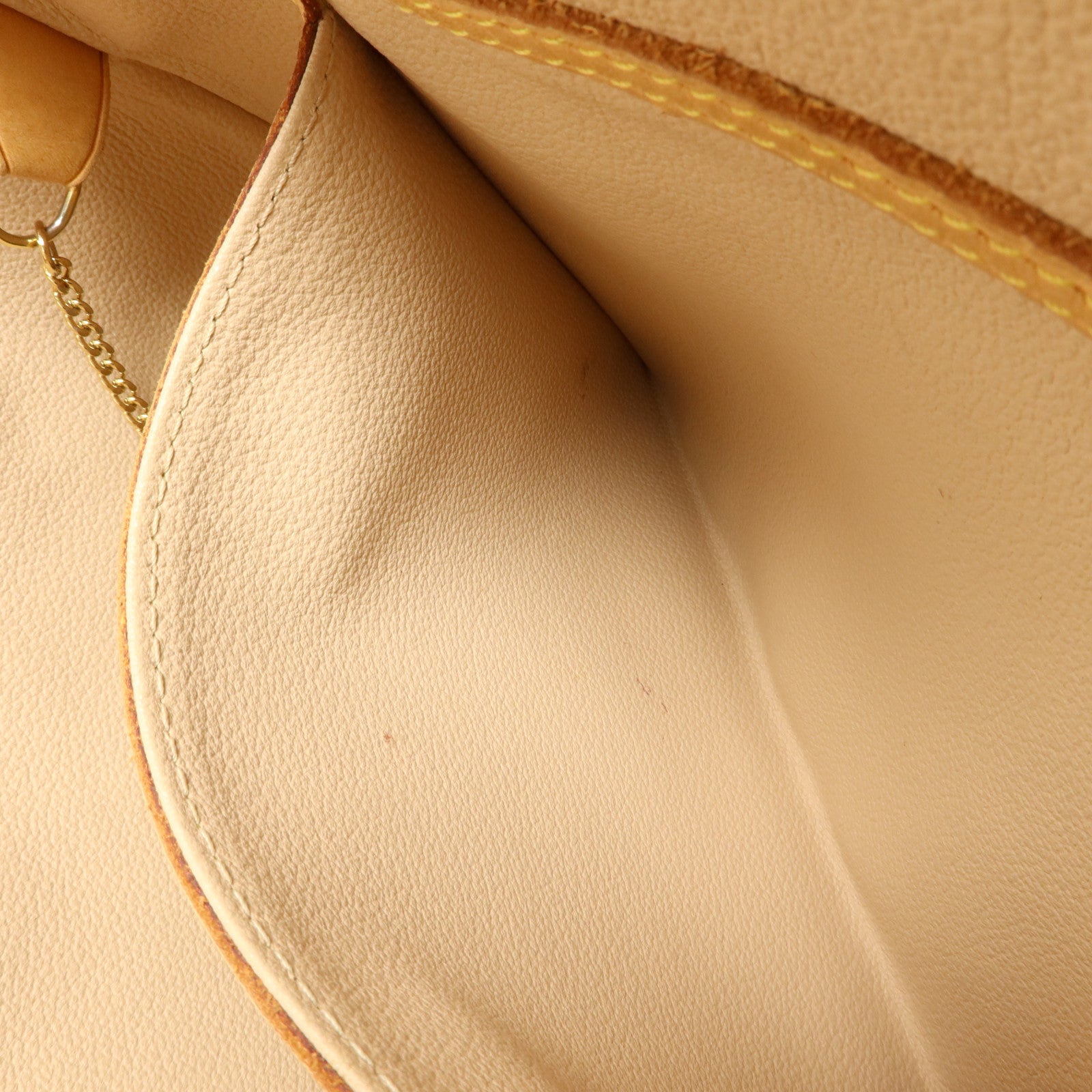 LOUIS VUITTON Monogram Bucket GM金扣手挽袋棕色