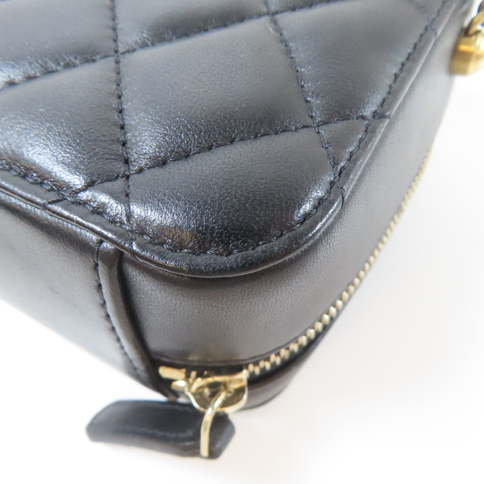 CHANEL 菱格羊皮皮革Chain Shoulder Bag金扣鏈帶肩背袋