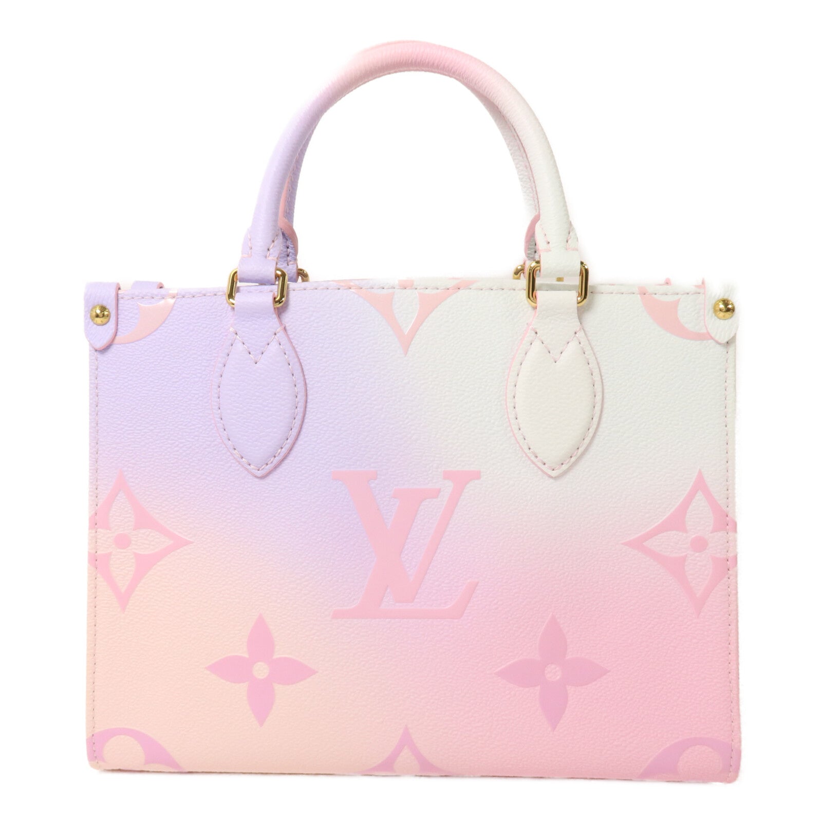 LOUIS VUITTON Monogram Sunrise Pastel On The Go PM手挽肩背兩用袋