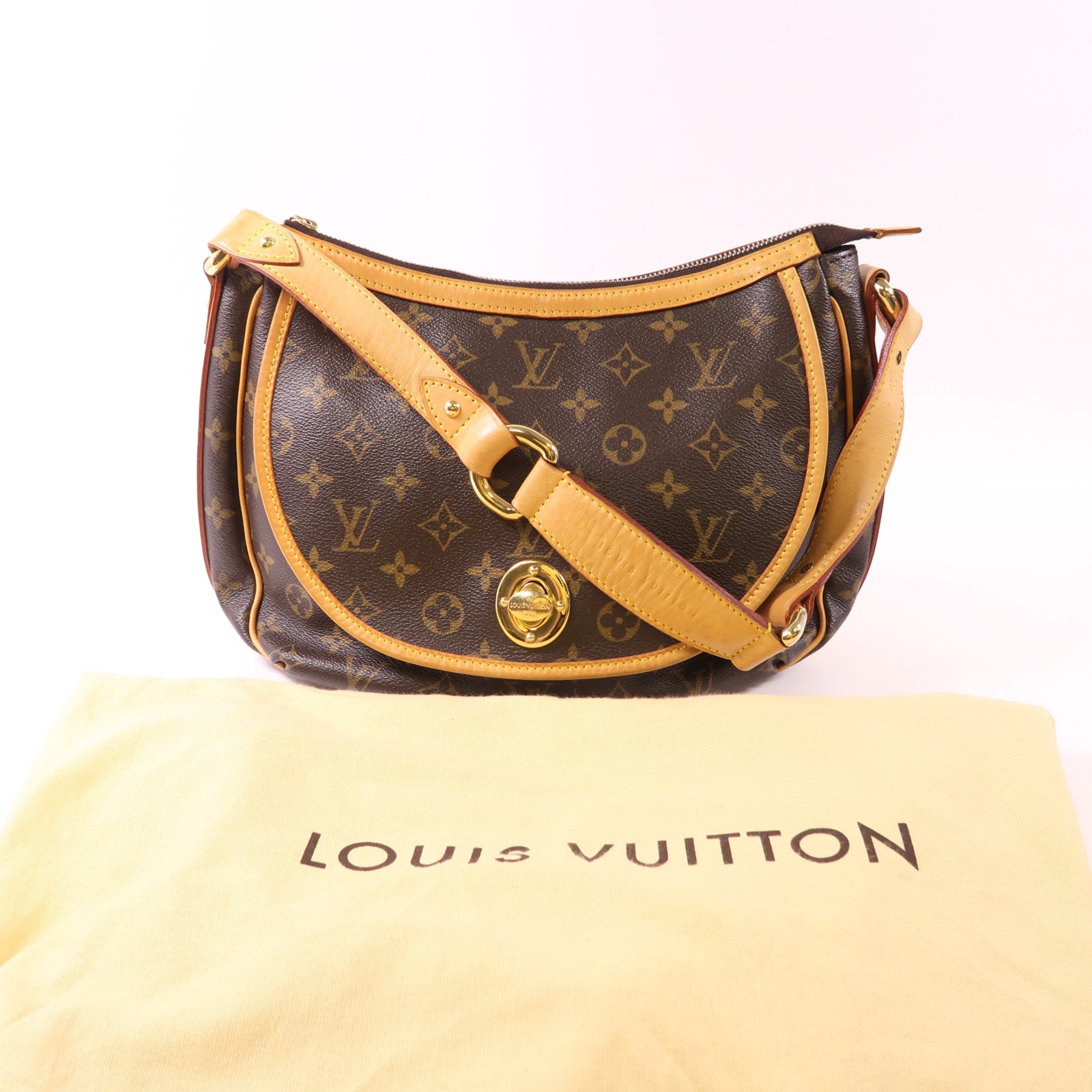 LOUIS VUITTON Monogram Tulum GM金扣肩背袋