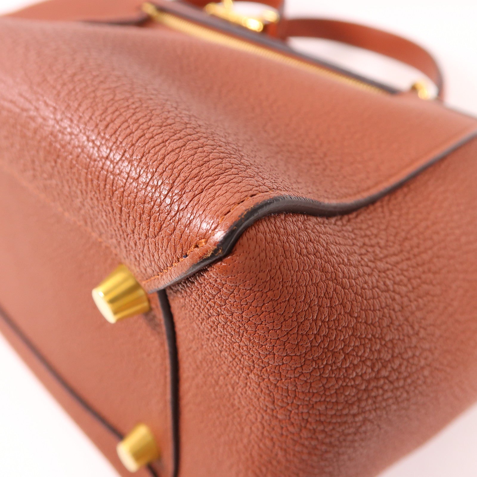 CELINE 牛皮皮革Micro Belt金扣手挽肩背兩用袋