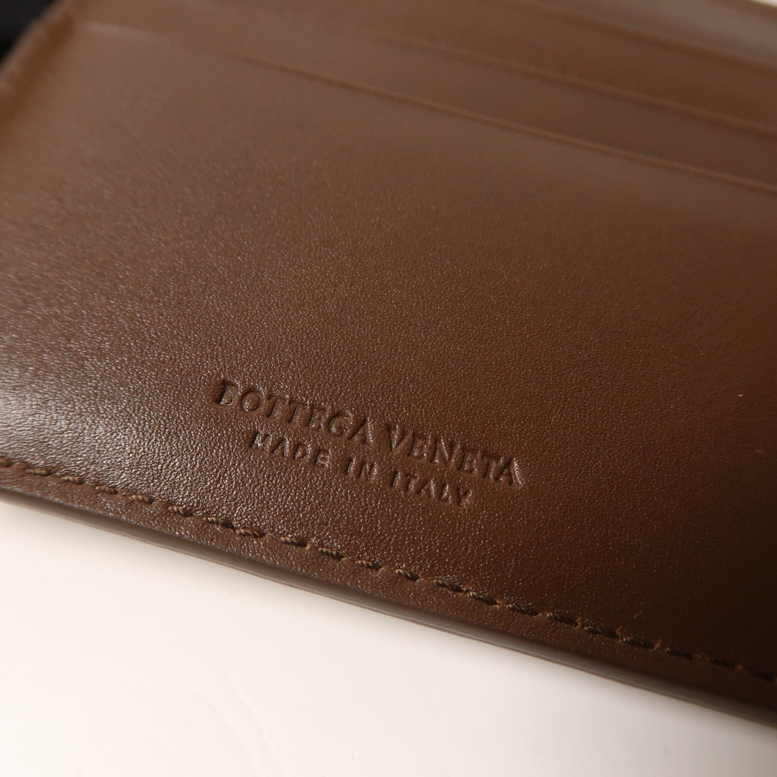 BOTTEGA VENETA 織紋皮革Wallet錢包啡色