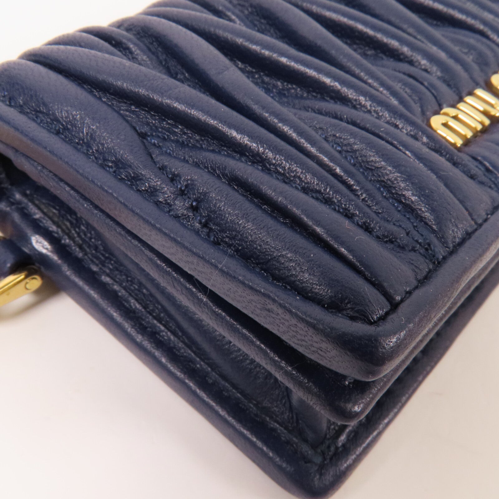 Miu Miu 羊皮皮革Card Case金扣卡套
