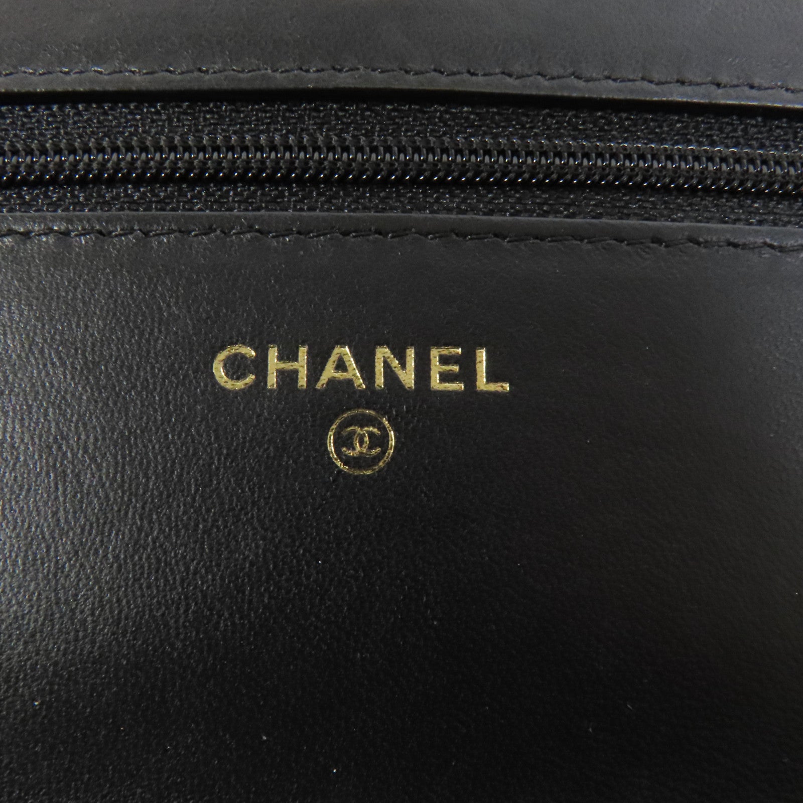 CHANEL 羊皮皮革WOC Wallet On Chain金扣鏈帶肩背袋