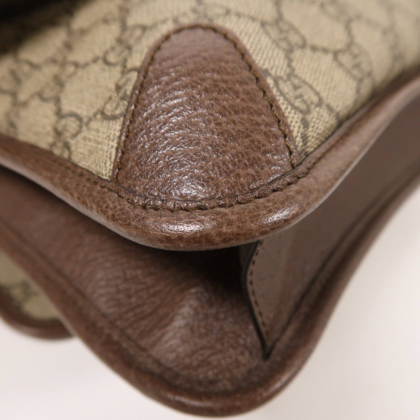 GUCCI 【激減優惠】塗層帆布Shoulder Bag金扣肩背袋